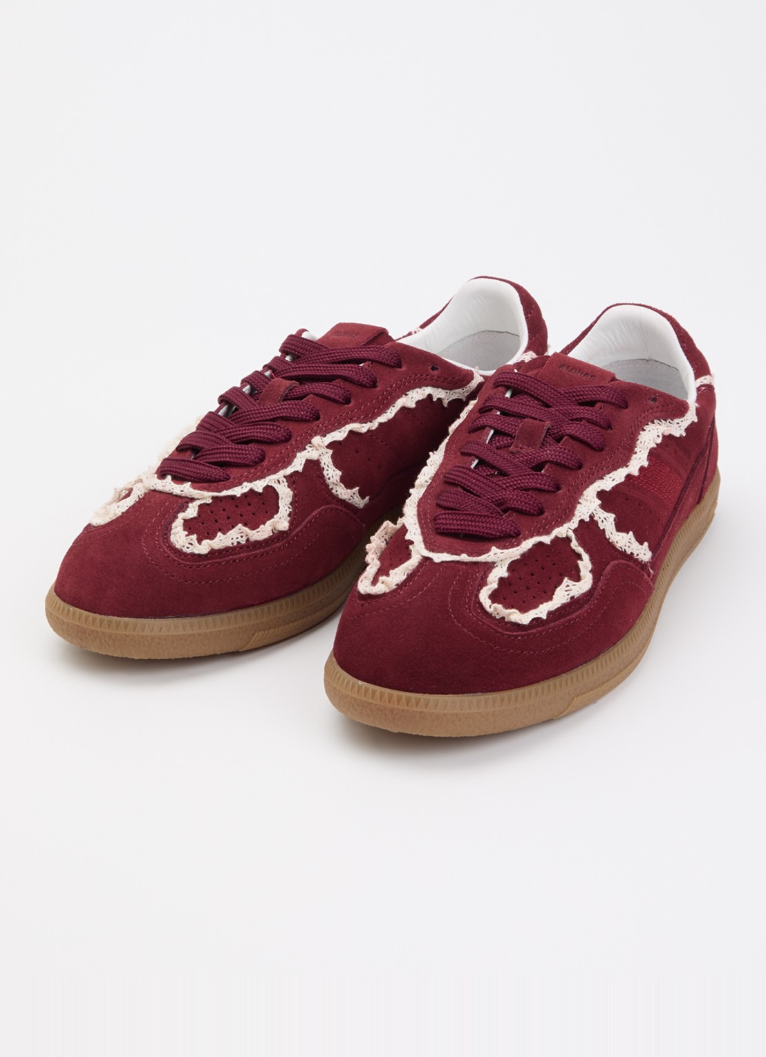 ALOHAS Tb.490 Crochet sneaker van suède - detail 3 bordeauxrood