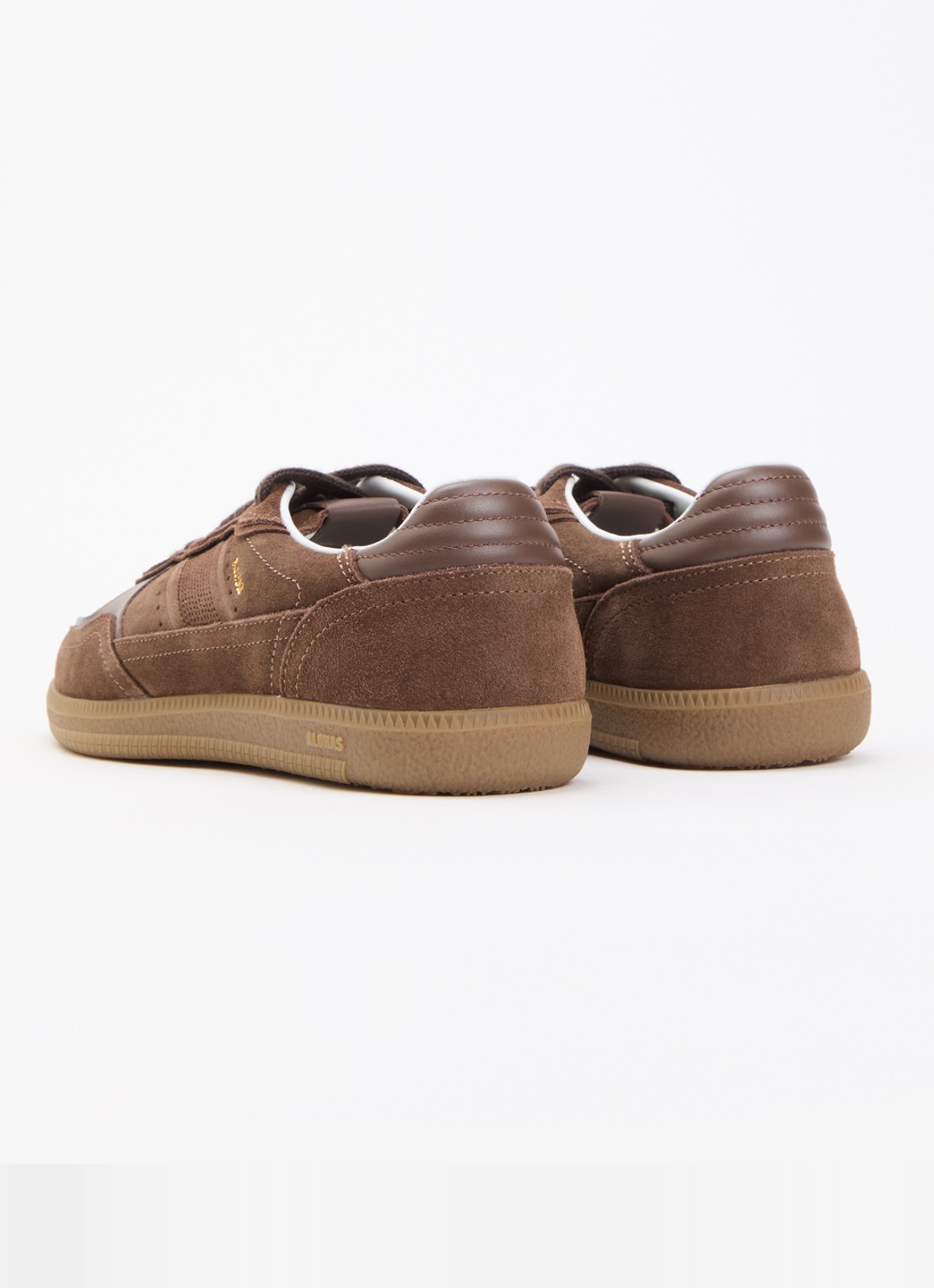 ALOHAS Tb.490 Rife sneaker van suède met leren details - achterkant 5 bruin