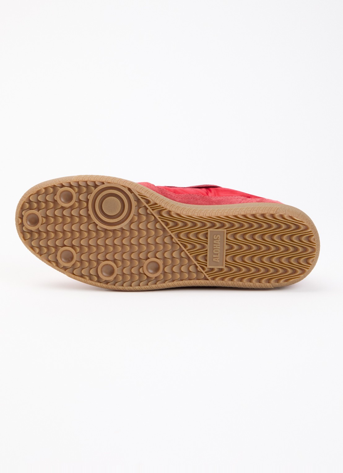 ALOHAS Tb.490 Rife sneaker van suède met leren details - detail 4 rood
