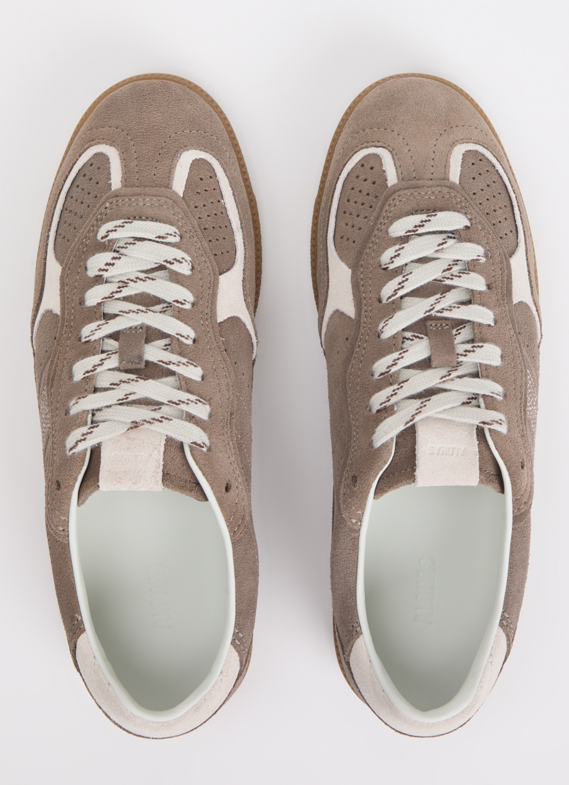 ALOHAS Tb.490 Rife sneaker van suède - detail 2 taupe