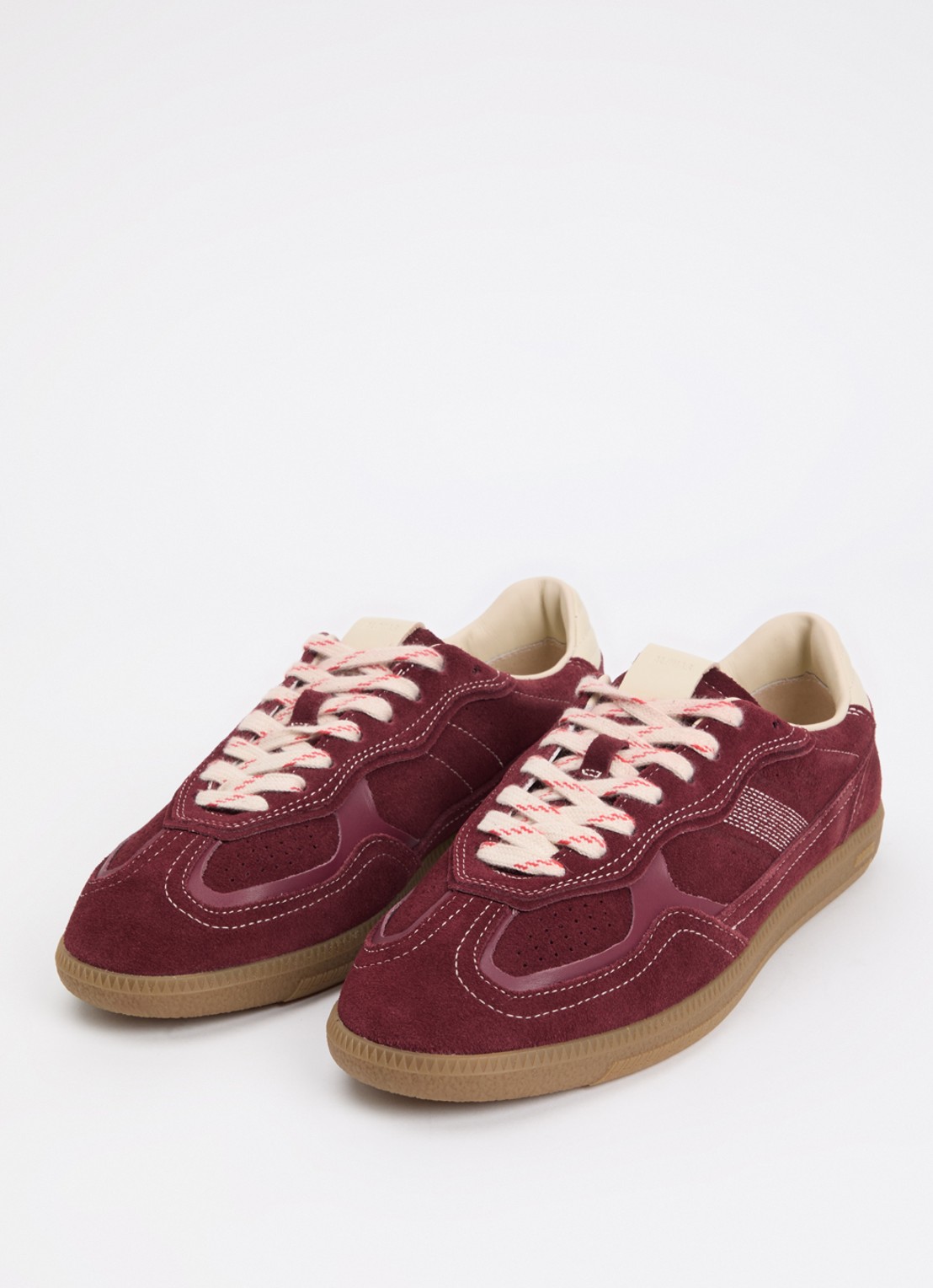 ALOHAS Tb.490 Rife sneaker van suède - detail 2 bordeauxrood