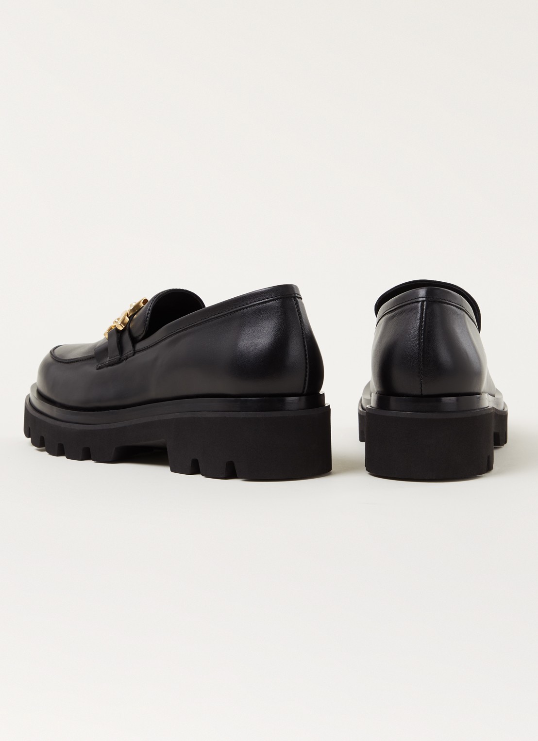 ALOHAS Track Total loafer van leer - detail 2 zwart