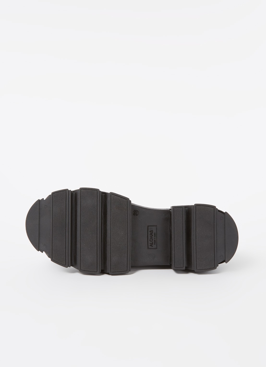 ALOHAS Trailblazer Chunky loafer van leer - detail 4 donkerbruin