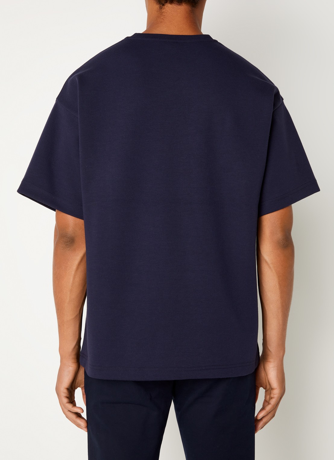 AlphaTauri Jahev T-shirt met stretch - achterkant 4 blauw