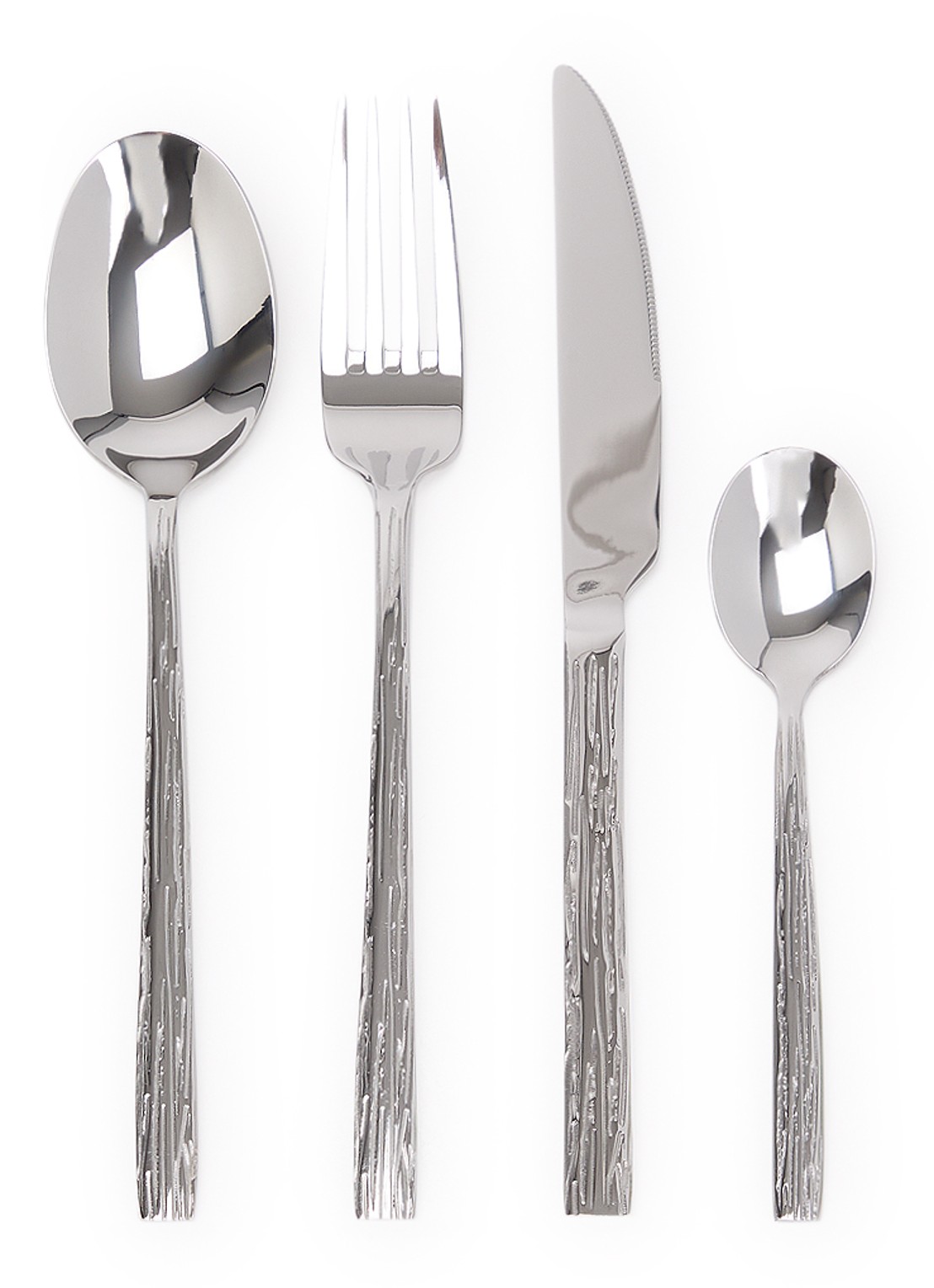 Amefa Calligraphy bestekset 24-delig - voorkant zilver