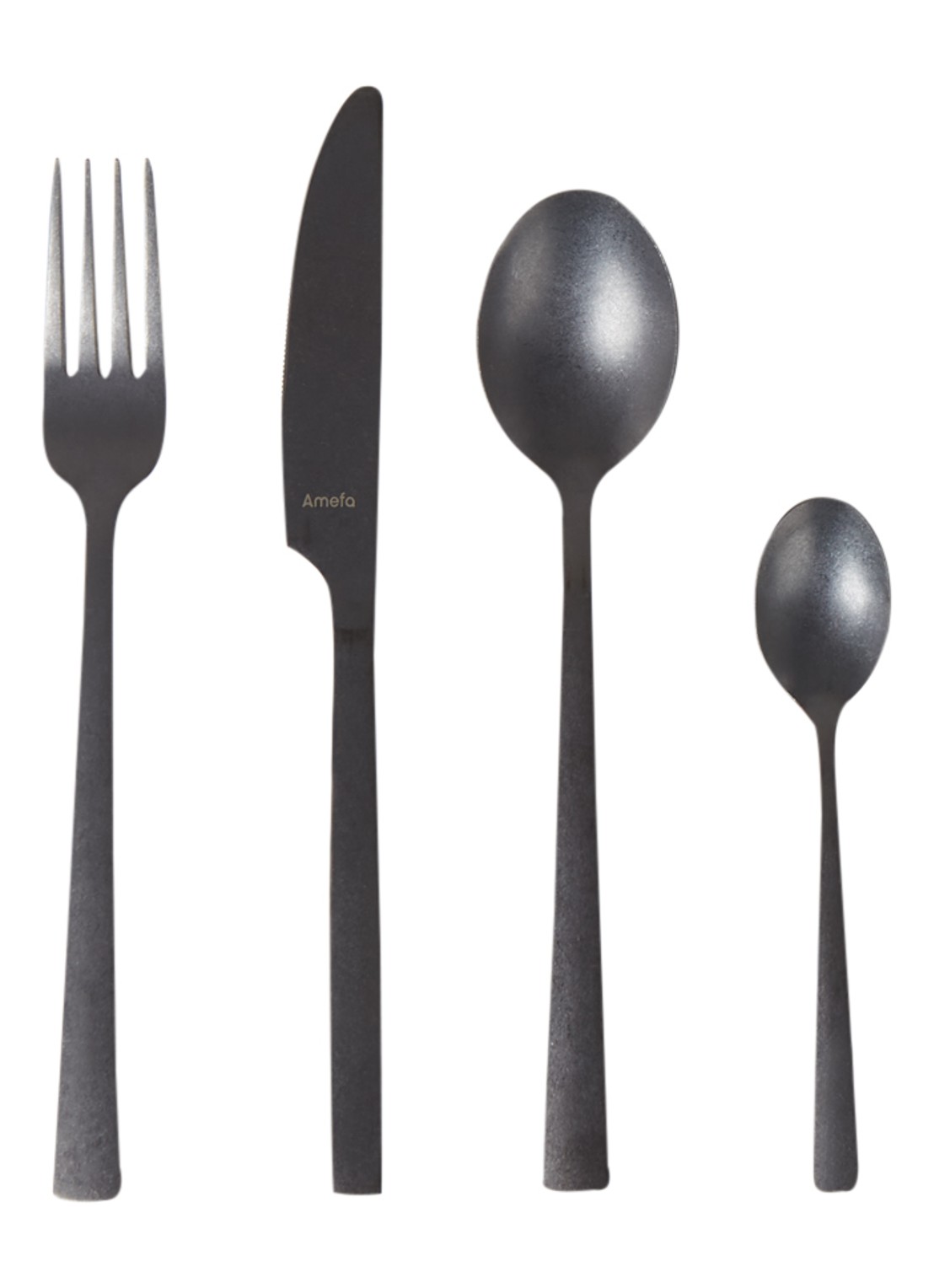 Amefa Manille Vintage bestekset 16-delig - voorkant antraciet