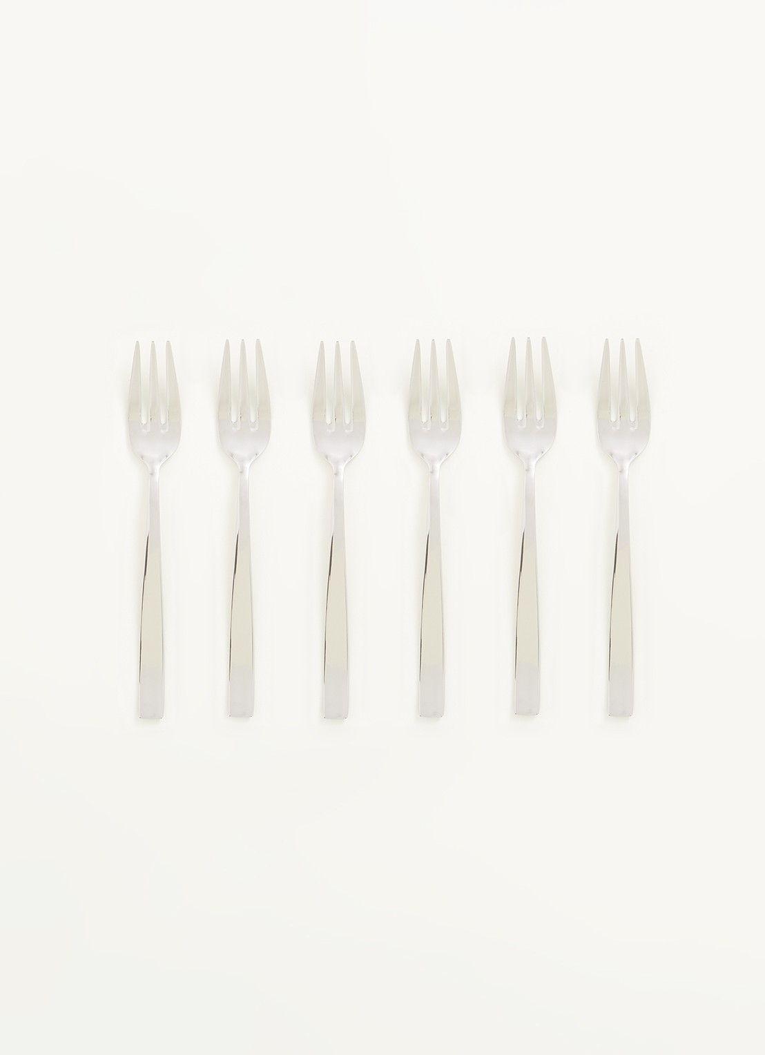 Amefa Martin gebaksvork set van 6  - voorkant 2 zilver