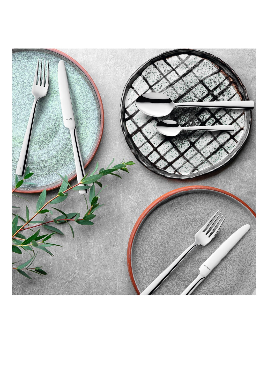Amefa Moderno bestekset 24-delig - detail 3 zilver