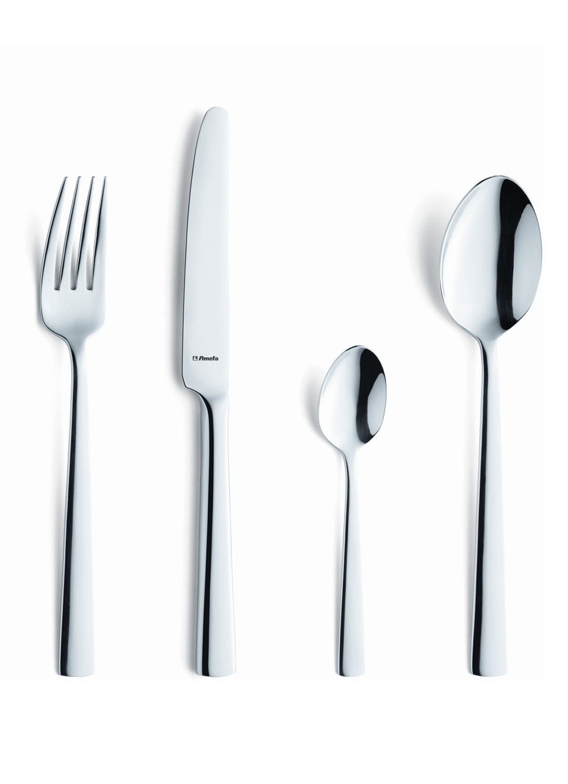 Amefa Moderno bestekset 24-delig - voorkant zilver