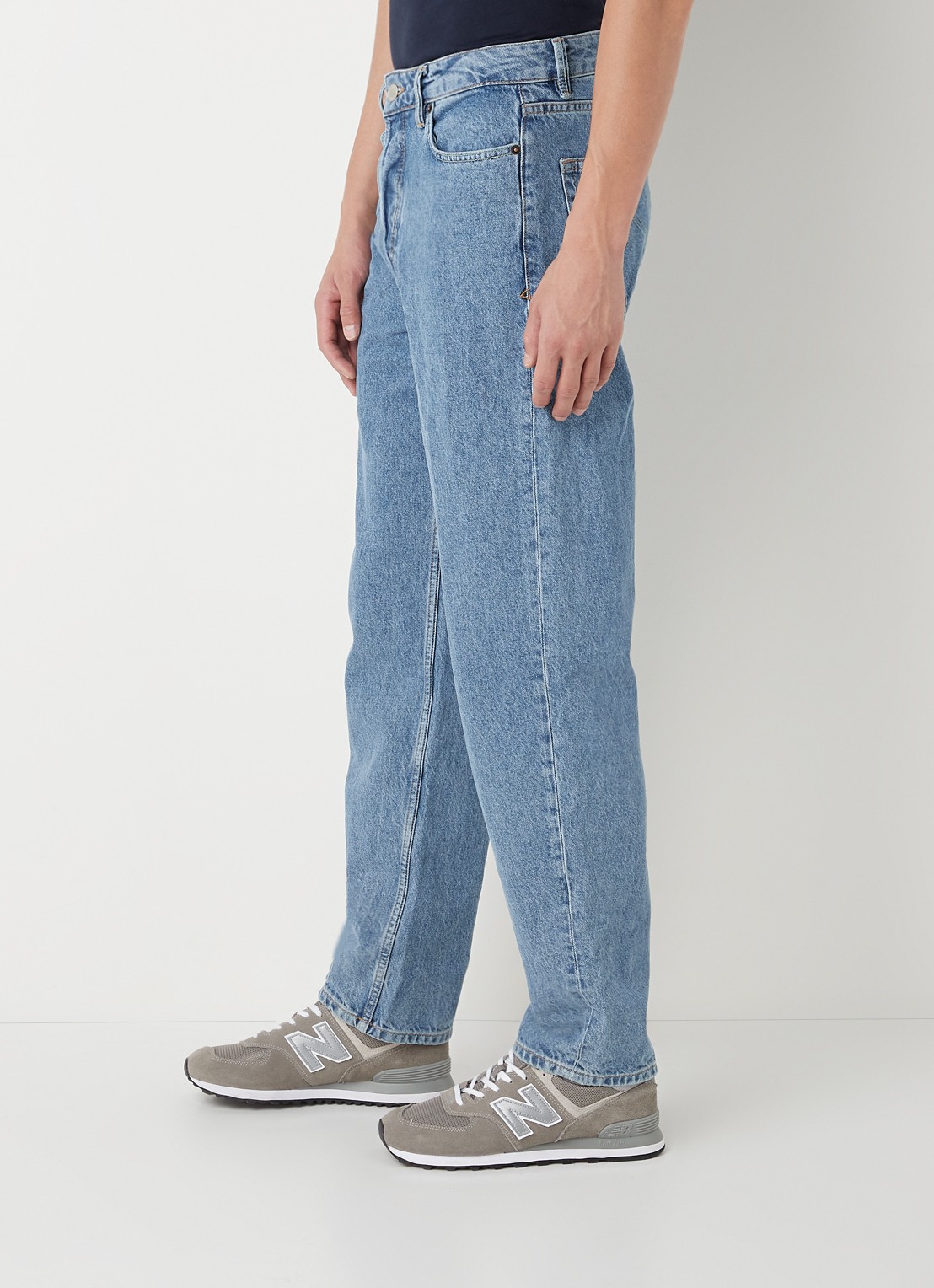 America Today Dallas loose fit jeans met gekleurde wassing - detail 2 indigo