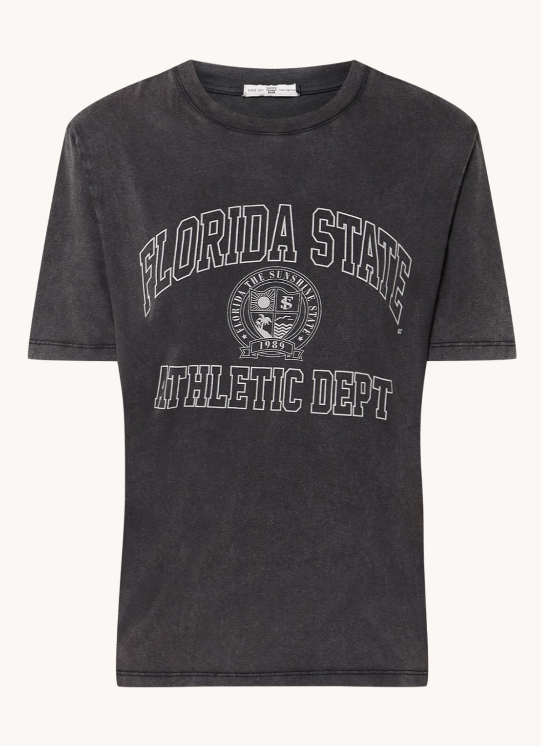 America Today Elle T-shirt met print - voorkant 3 grijs