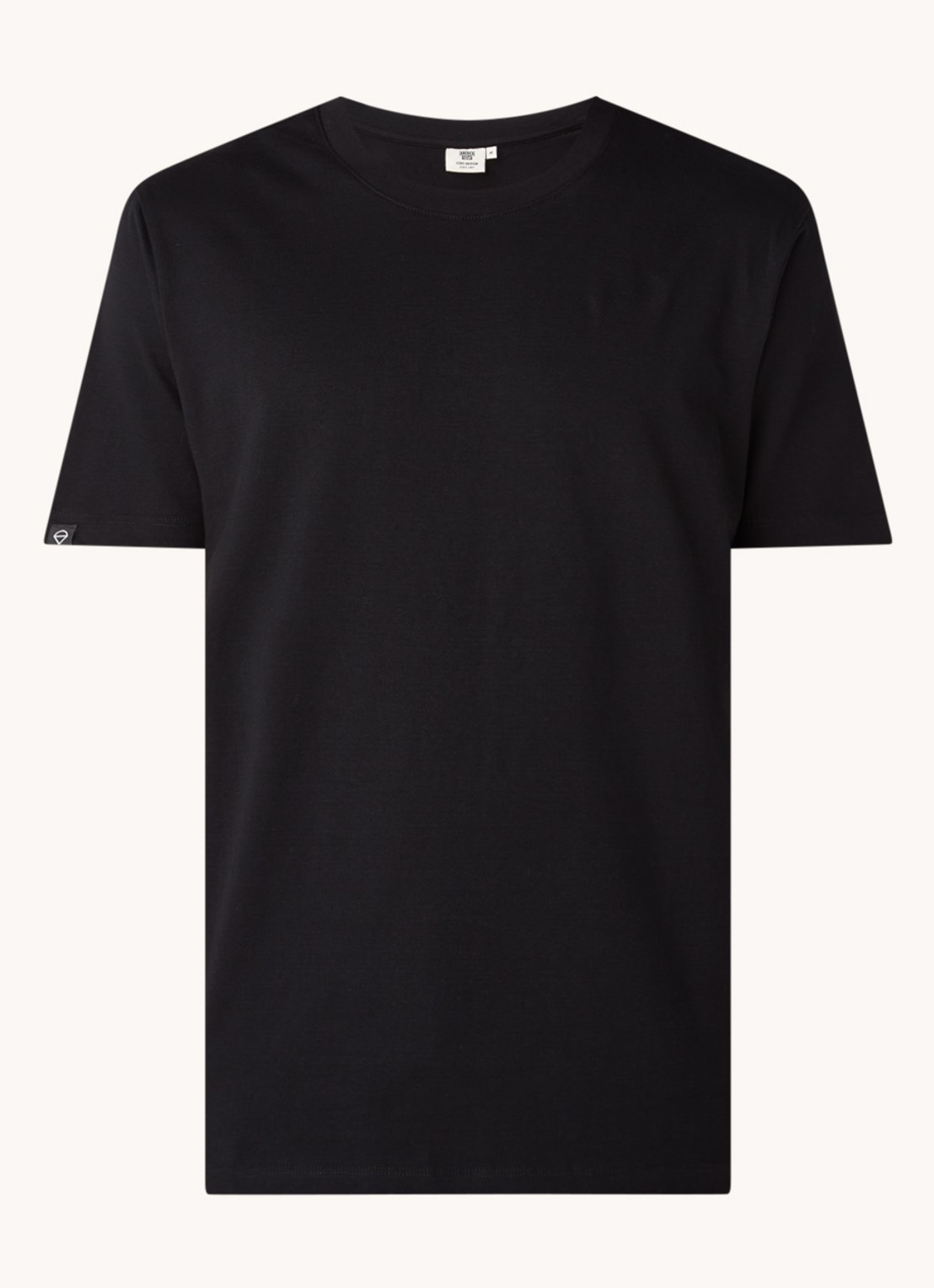 America Today Eric T-shirt van katoen - voorkant zwart