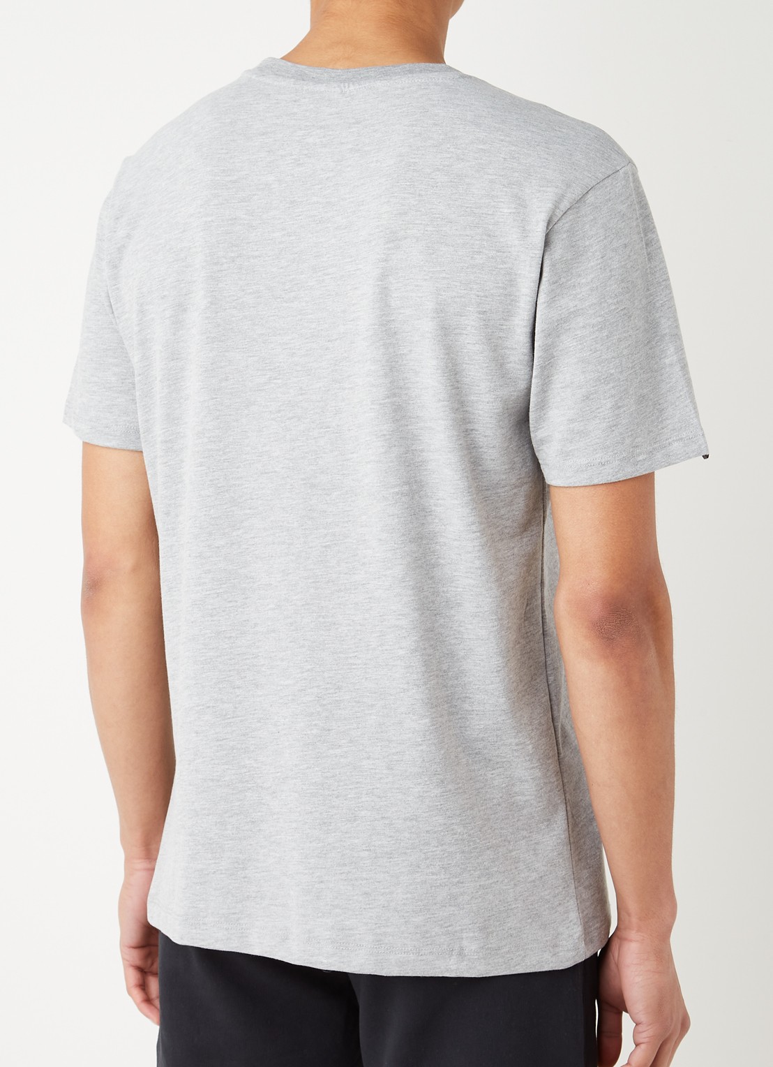 America Today Eric T-shirt van katoen - achterkant 2 grijsmele