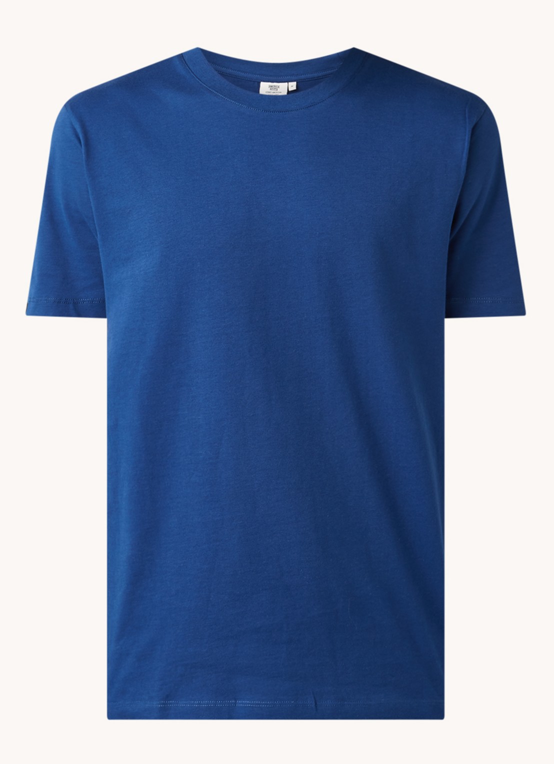 America Today Eric T-shirt van katoen - voorkant kobaltblauw