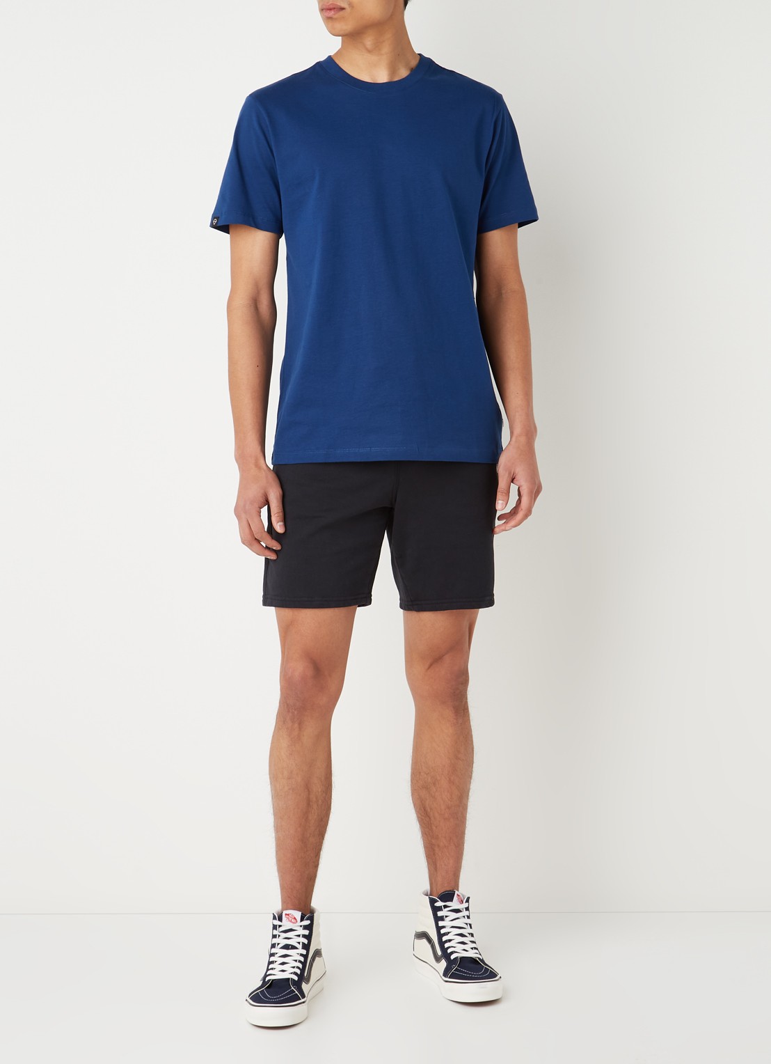 America Today Eric T-shirt van katoen - voorkant 2 kobaltblauw