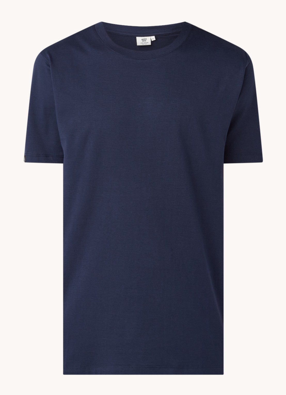 America Today Eric T-shirt van katoen - voorkant 3 blauw