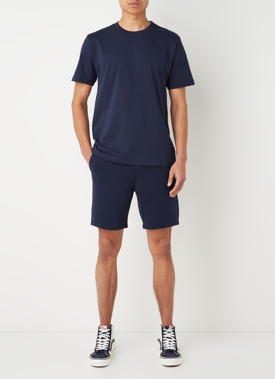 America Today Eric T-shirt van katoen - voorkant 4 blauw