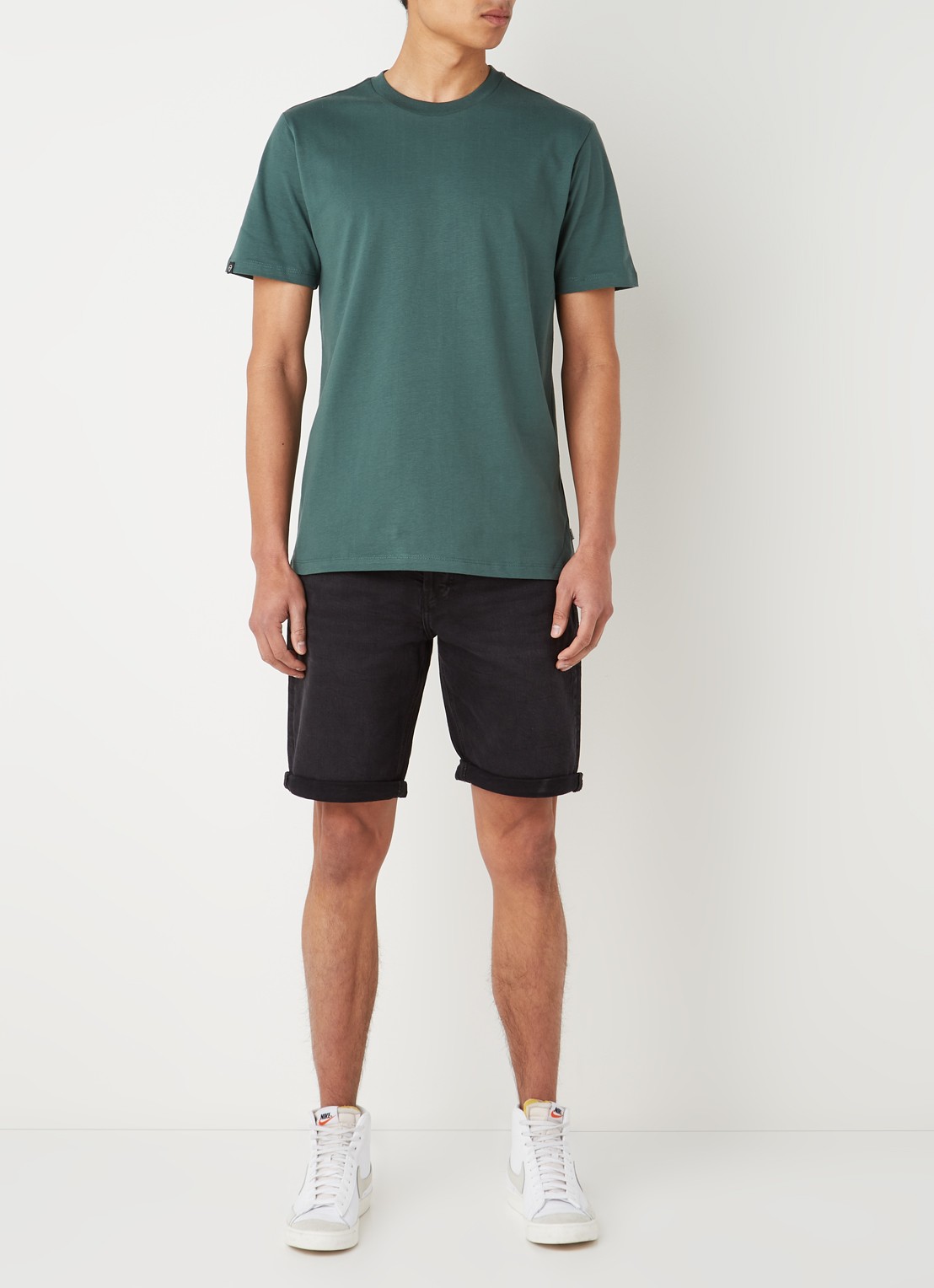 America Today Eric T-shirt van katoen - voorkant 4 groen