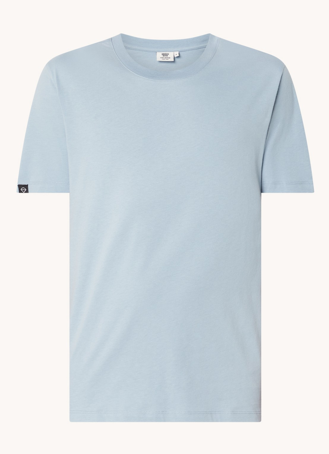 America Today Eric T-shirt van katoen - voorkant lichtblauw
