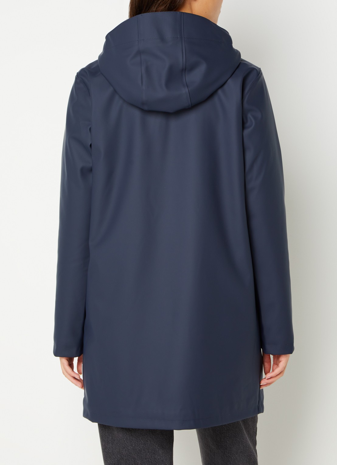 America Today Janice regenjas met teddy voering  - achterkant 3 blauw