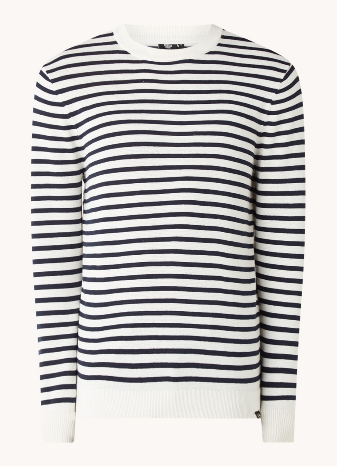 America Today Keith fijngebreide pullover met ronde hals - voorkant wit
