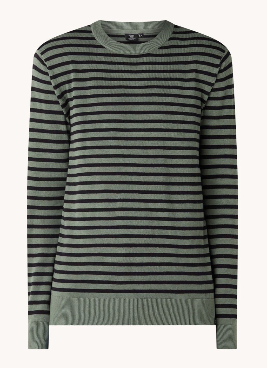 America Today Keith fijngebreide pullover met ronde hals - voorkant 3 steenrood