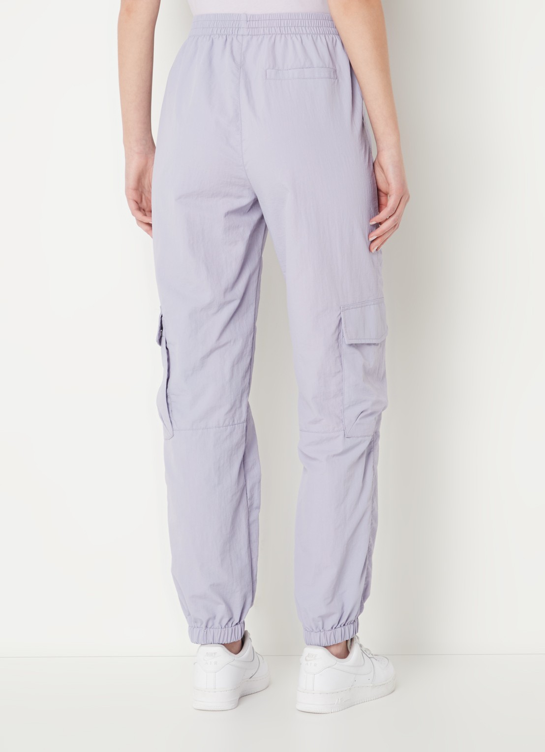 America Today Perry high waist tapered fit cargobroek  - achterkant 2 lila