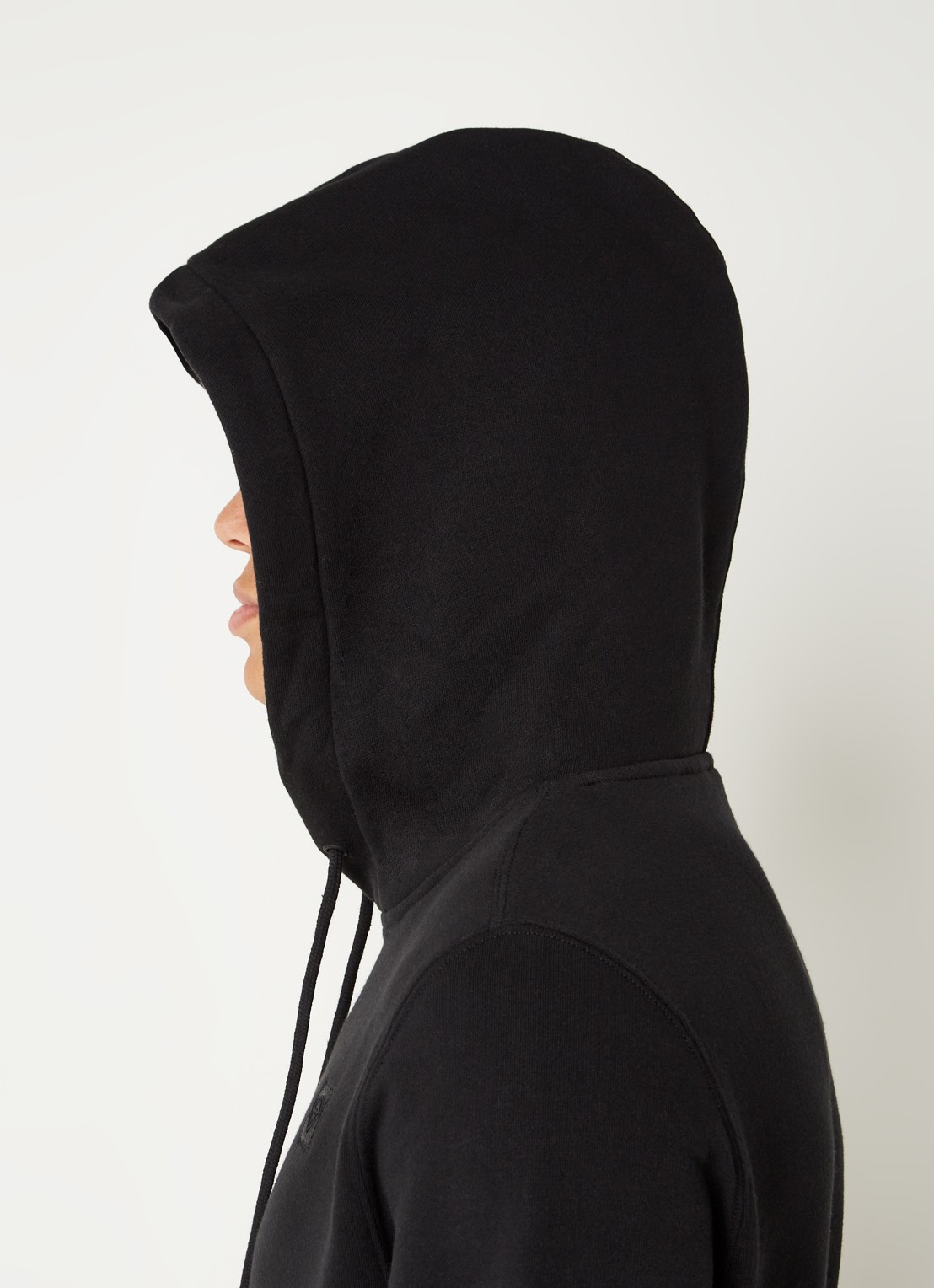 America Today Sanford hoodie met logoborduring - detail 3 zwart