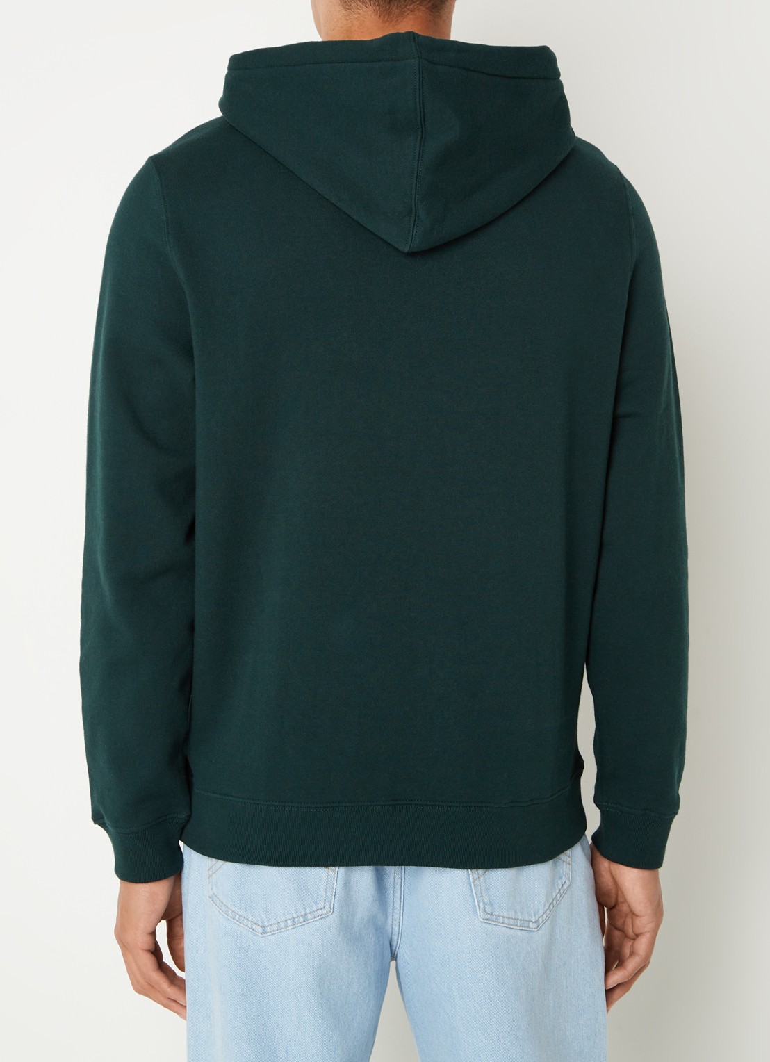 America Today Sanford hoodie met logoborduring - achterkant donkergroen