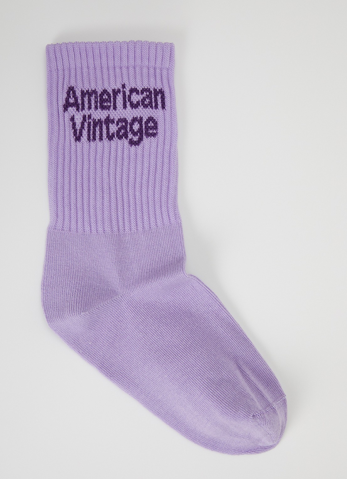 American Vintage Clypsun sokken in katoenblend met logo - voorkant blauw