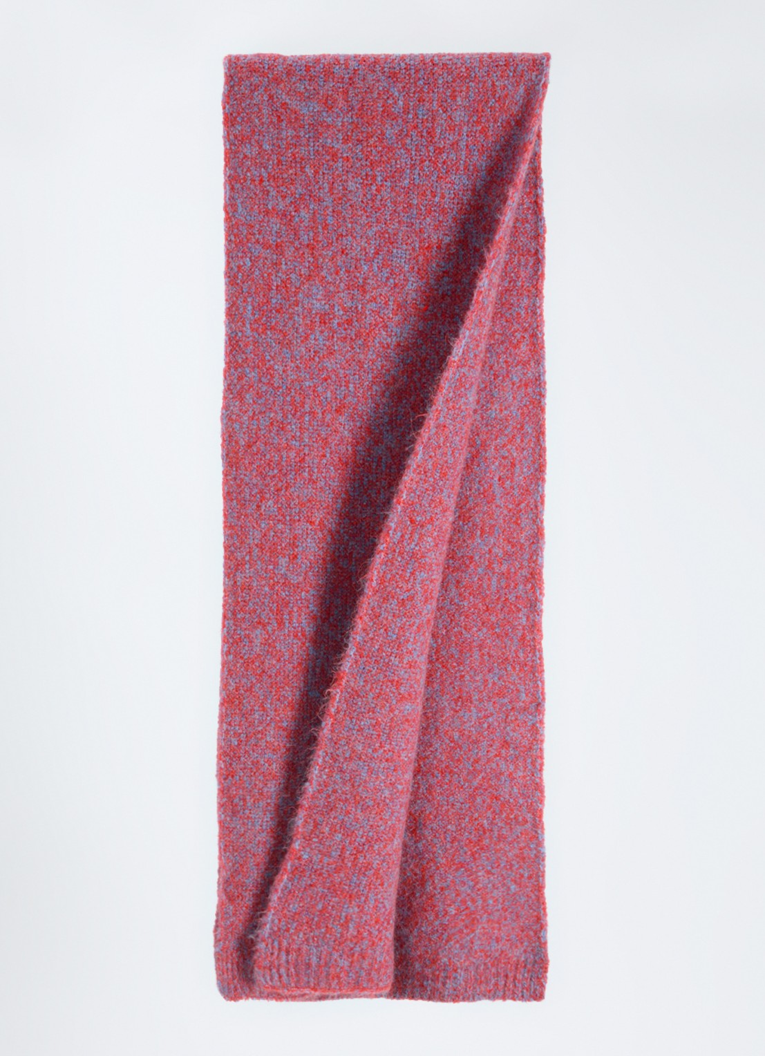 American Vintage East sjaal in alpaca wolblend 180 x 42 cm - voorkant 2 rood