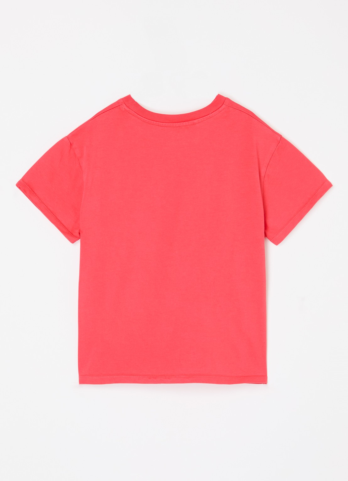 American Vintage Fiz Valley T-shirt met logoprint - voorkant 2 koraalrood