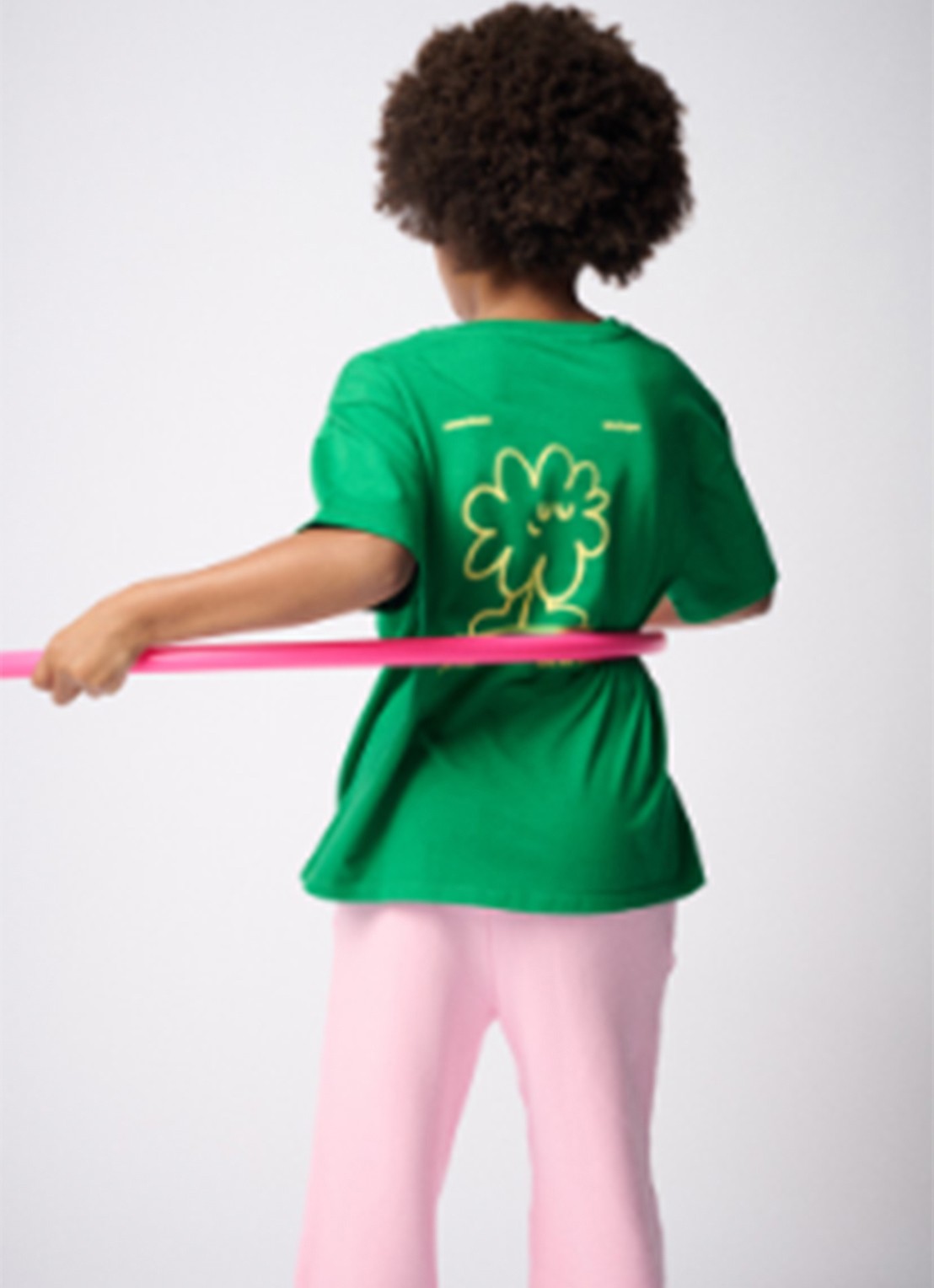 American Vintage Fiz Valley T-shirt met logoprint - detail 4 groen