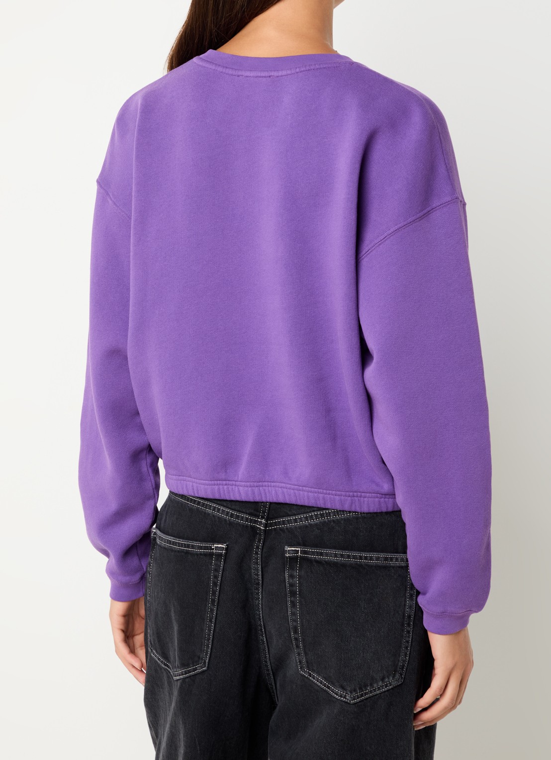 American Vintage Izubird sweater met logo - achterkant 2 paars
