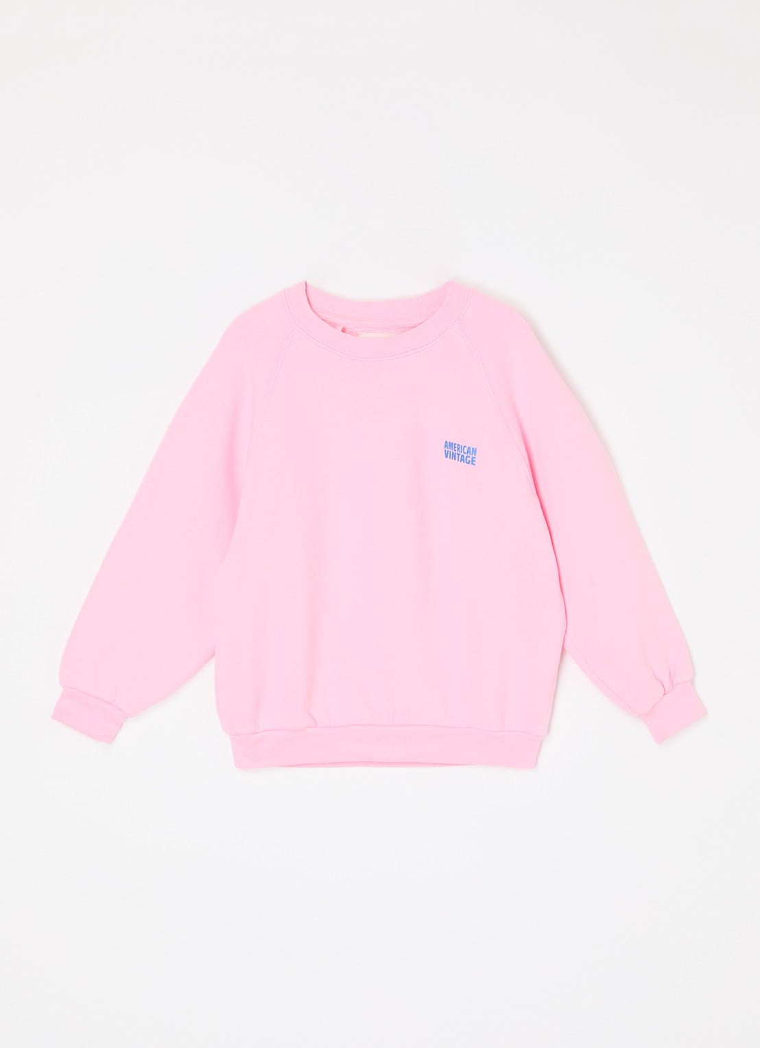 American Vintage Izubird sweater met logo - voorkant roze