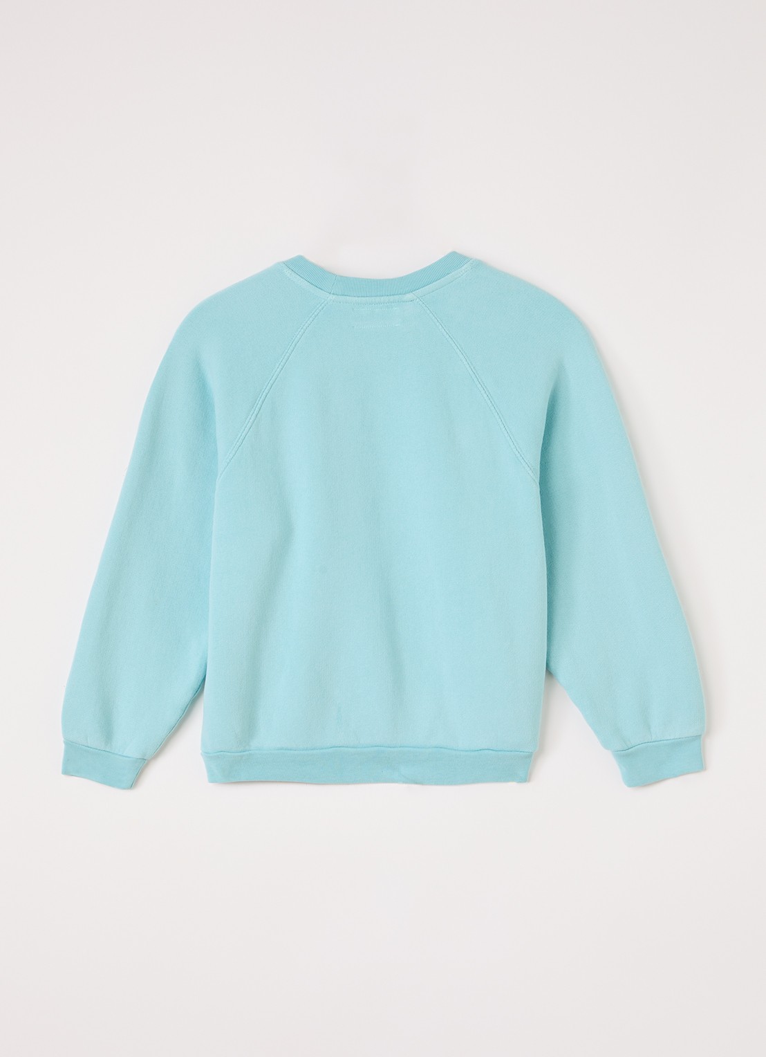 American Vintage Izubird sweater met logo - voorkant 2 lichtblauw