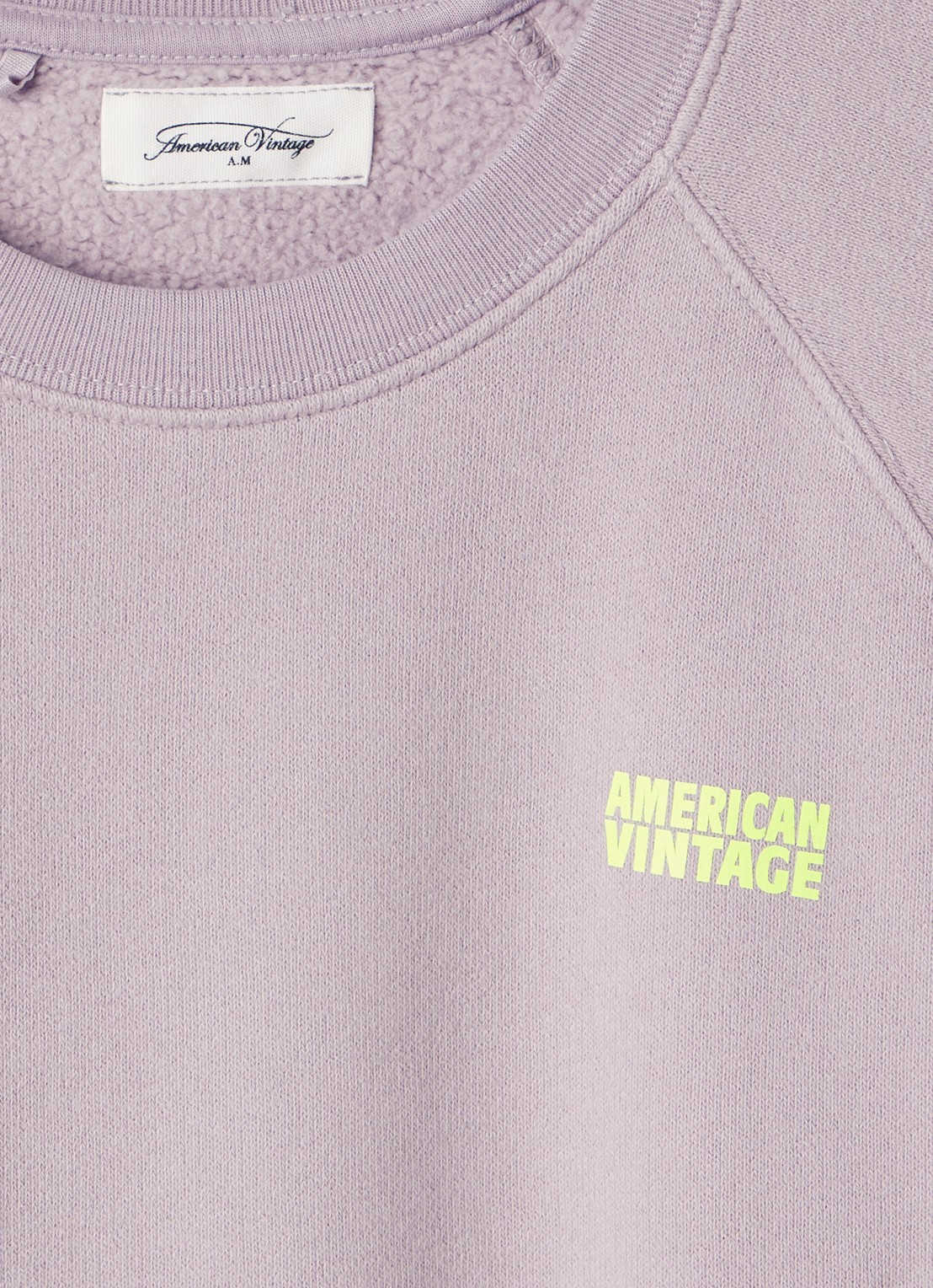American Vintage Izubird sweater met logo - detail 4 oudroze