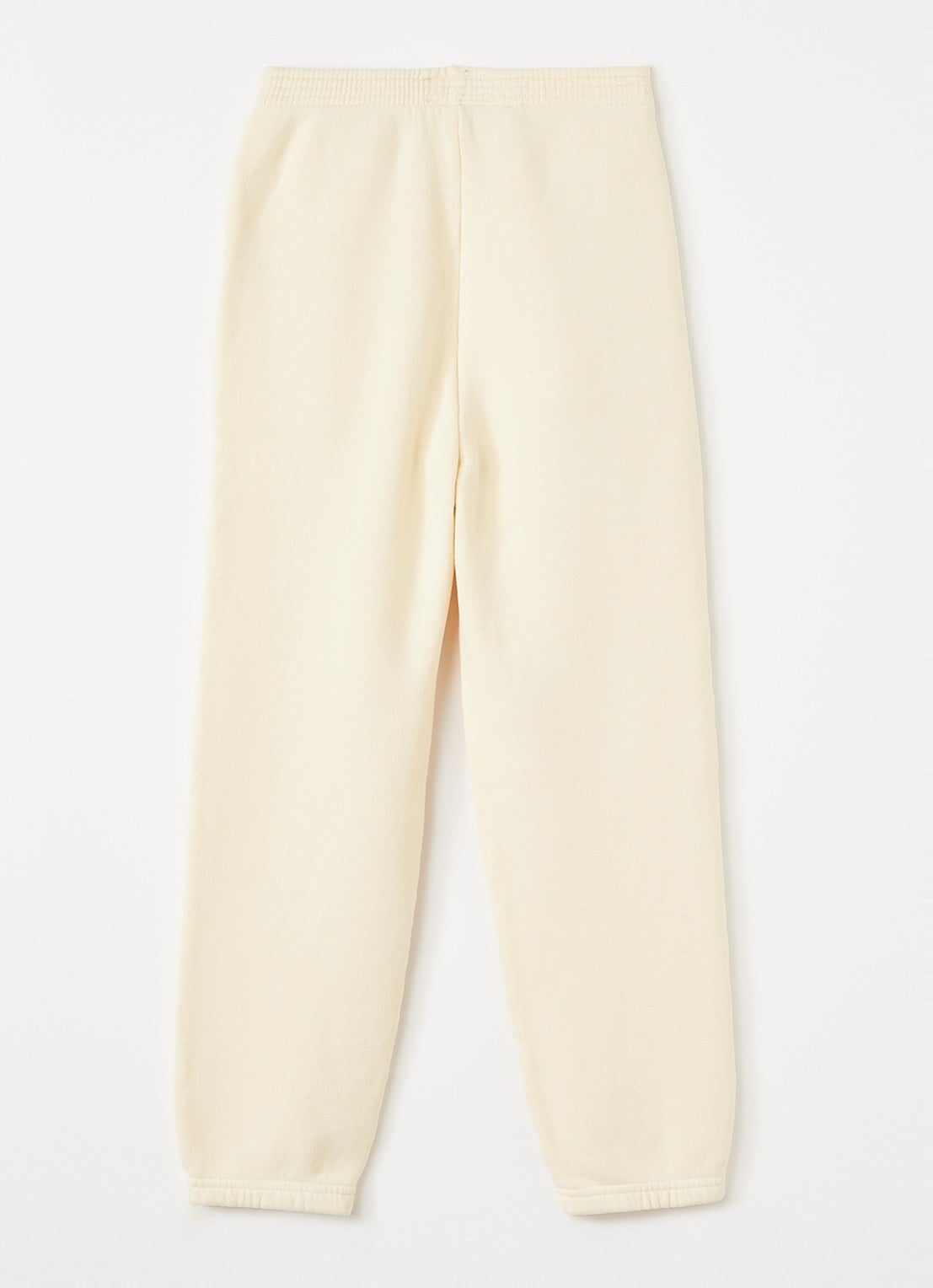 American Vintage Izubird tapered fit joggingbroek met logo - voorkant 2 lichtgeel