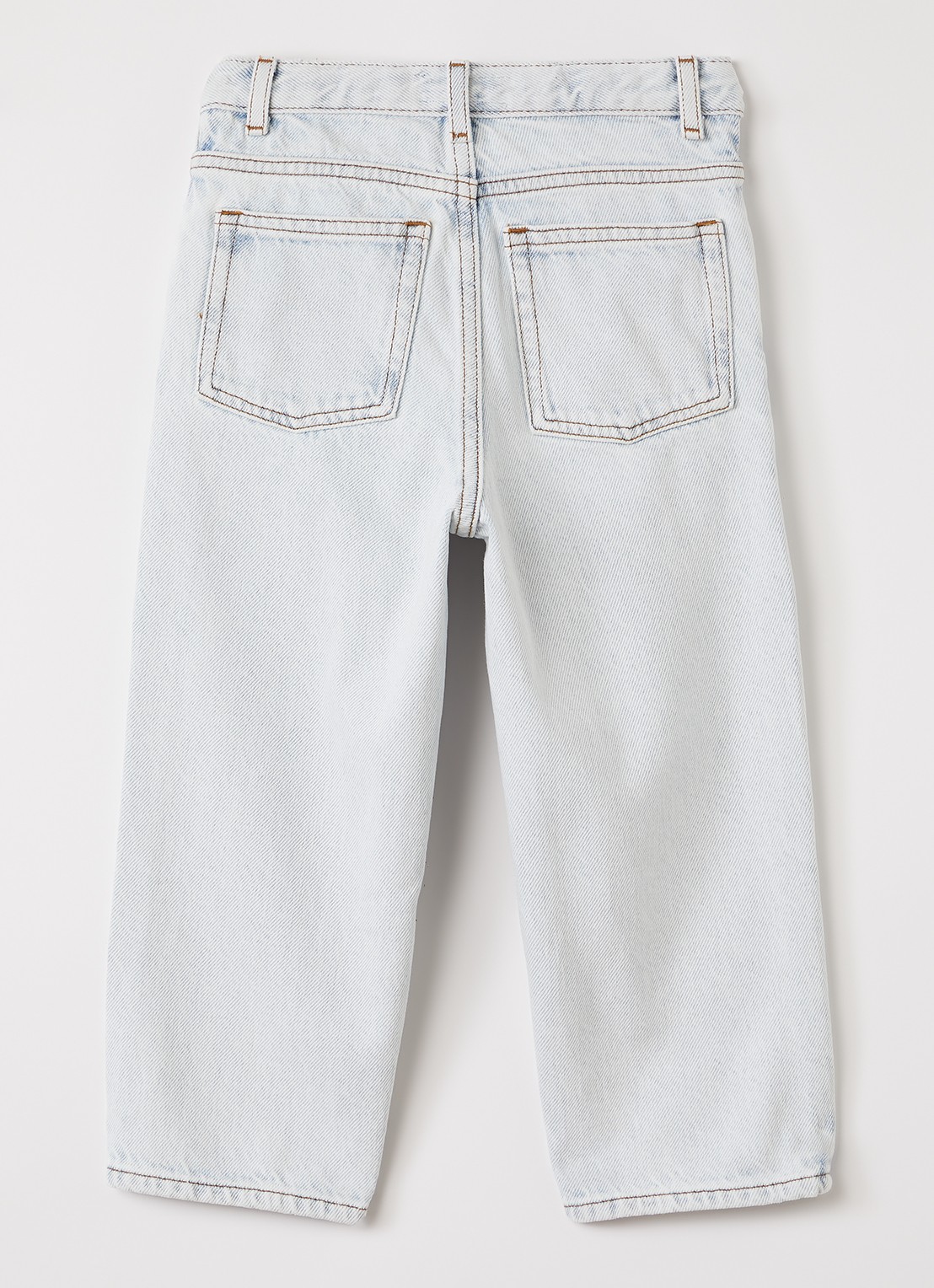 American Vintage Joybird straight leg jeans - voorkant 2 lichtblauw