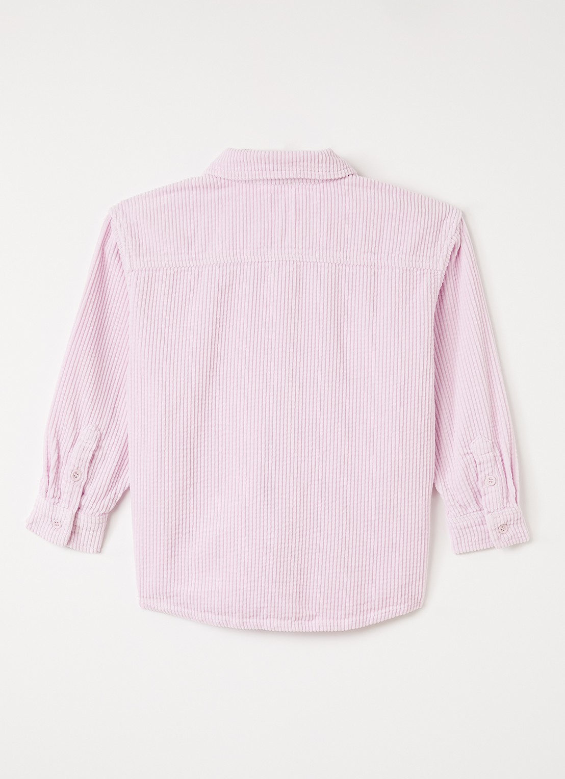 American Vintage Padow blouse van corduroy - voorkant 2 roze