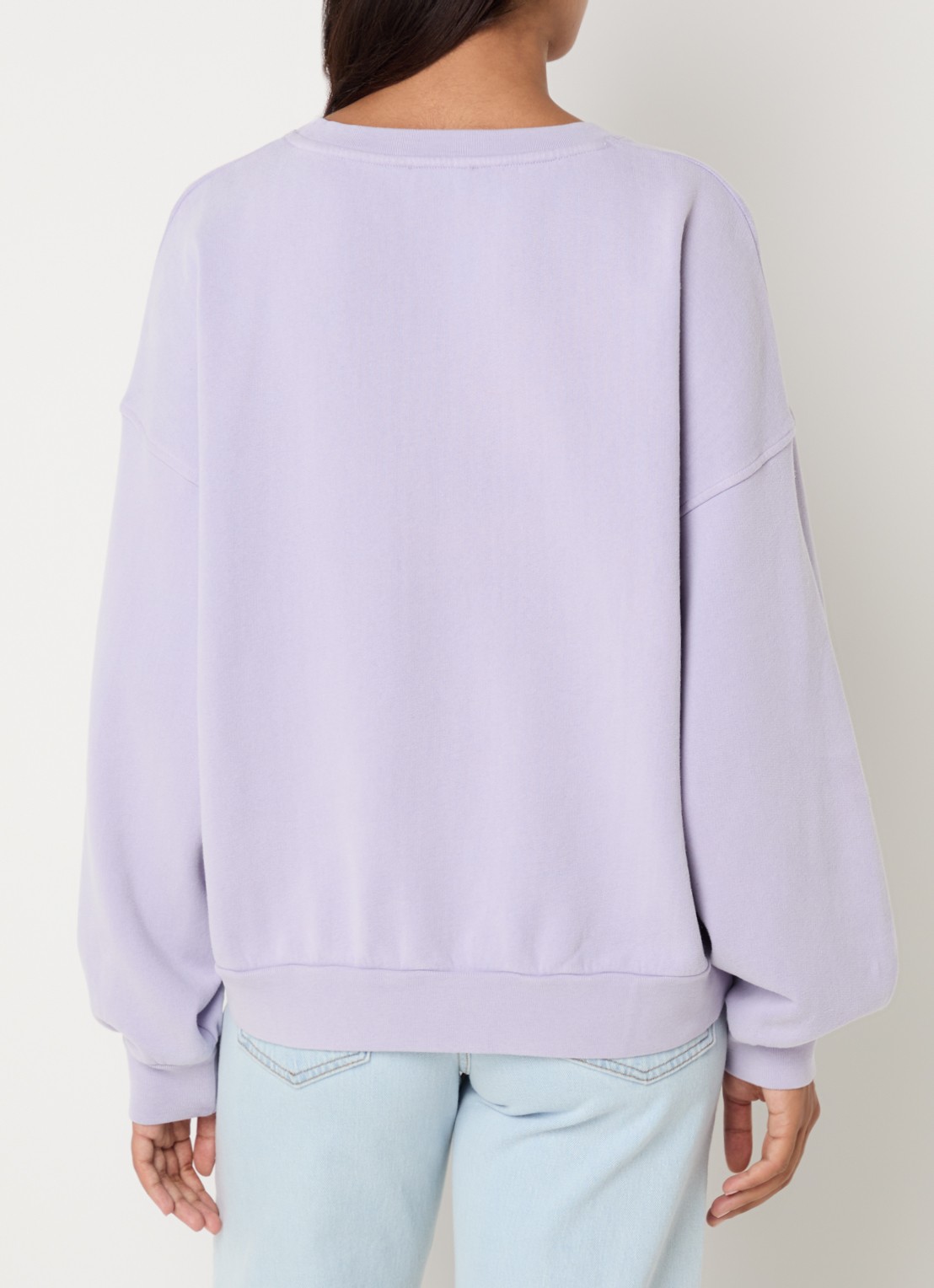 American Vintage Parme sweater met logo - achterkant 4 paars
