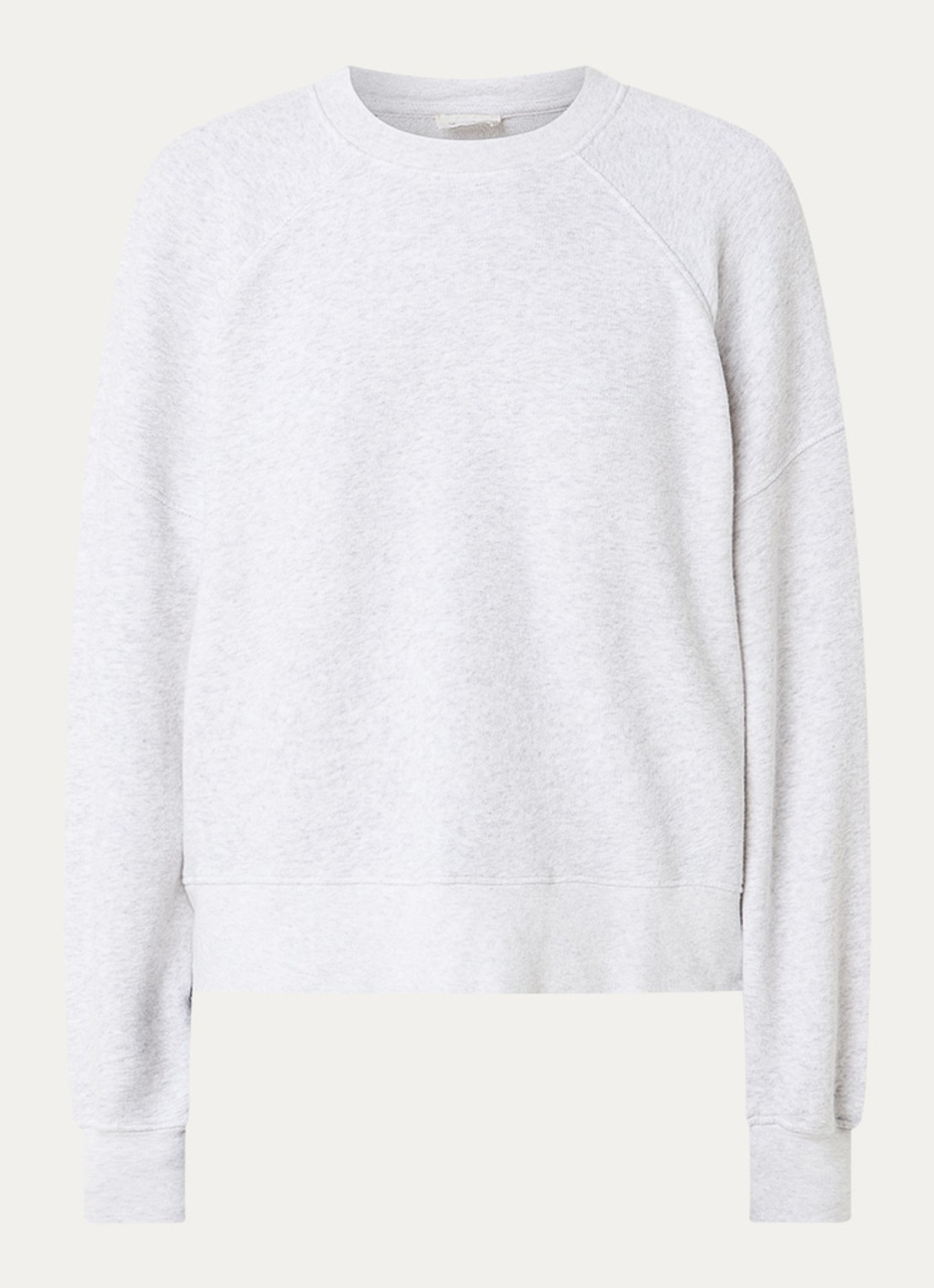 American Vintage Sweater met ronde hals - voorkant lichtgrijs
