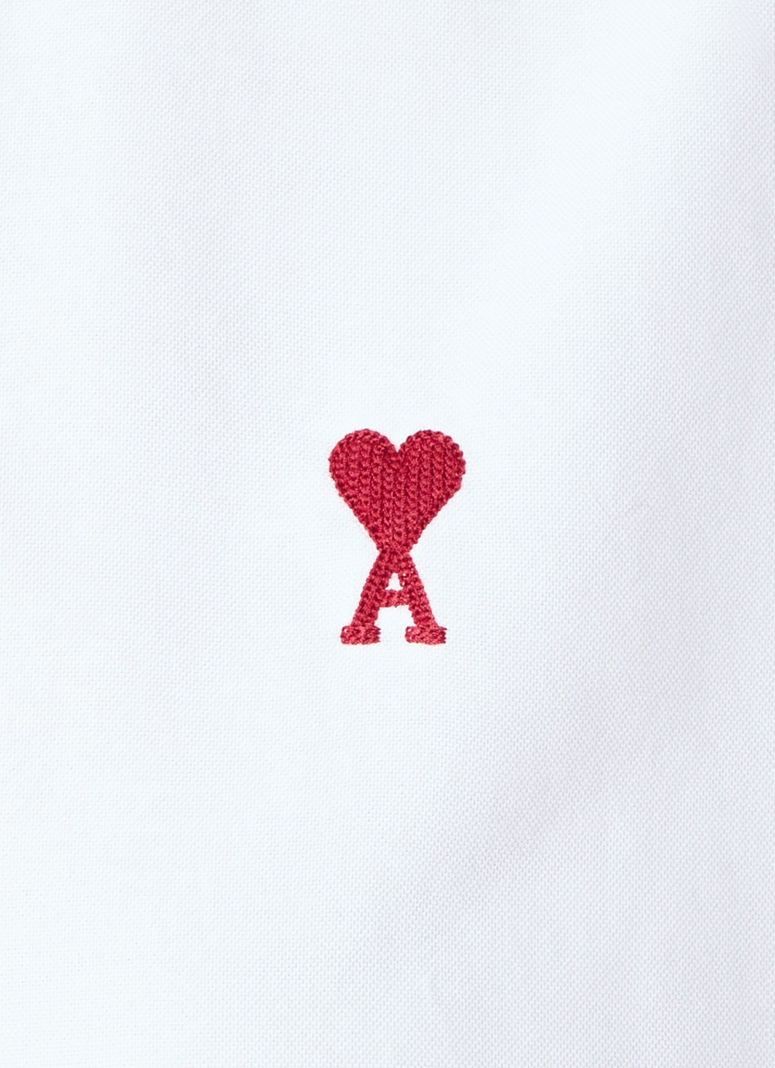 AMI Paris Blouse met logo - detail 3 wit
