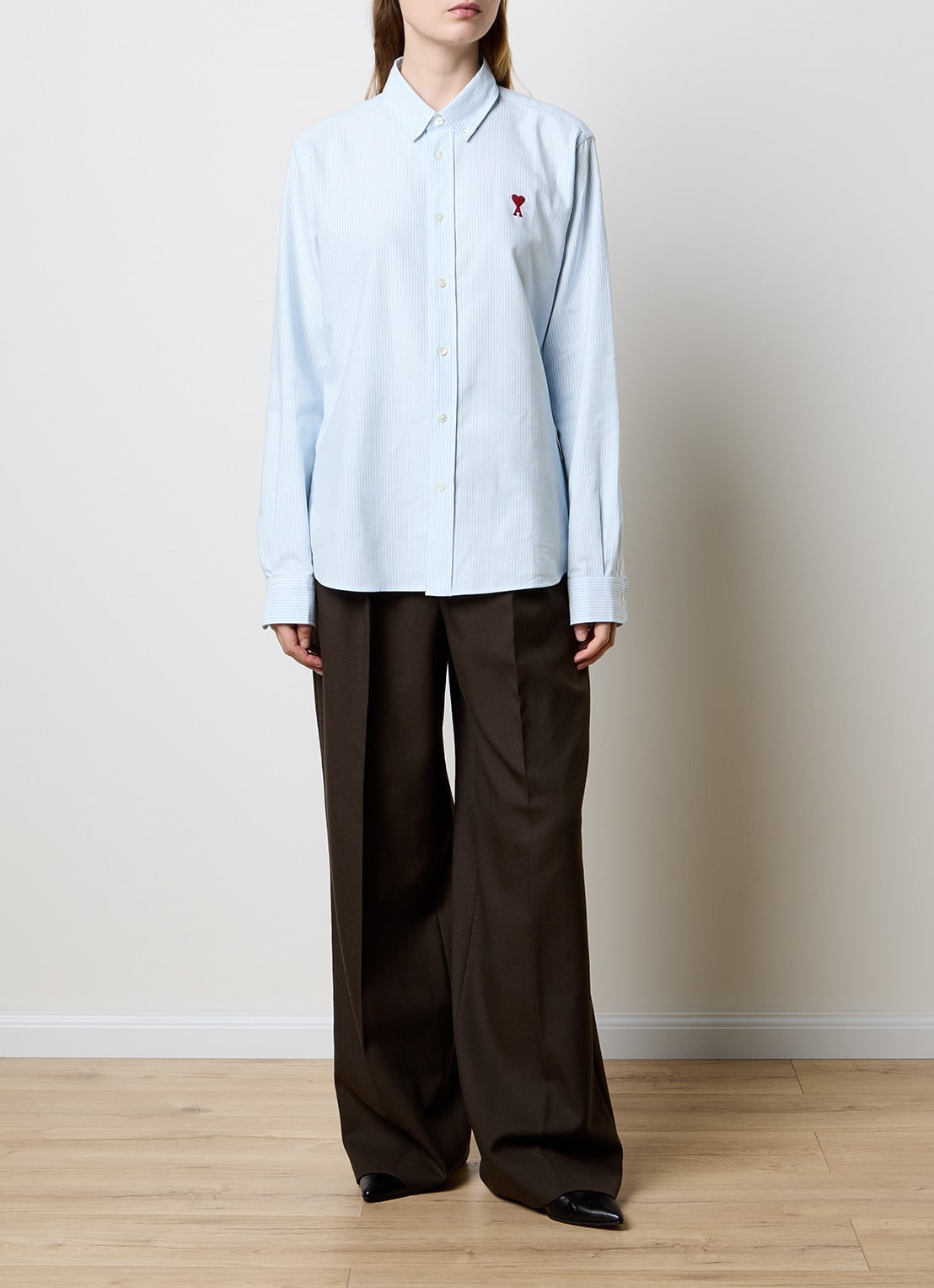 AMI Paris Blouse met logo - voorkant 5 multicolor