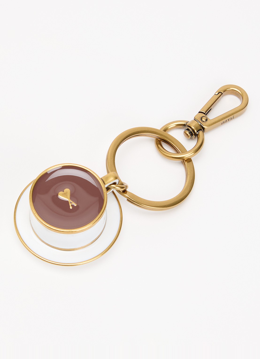 AMI Paris Coffee Cup sleutelhanger - voorkant wit