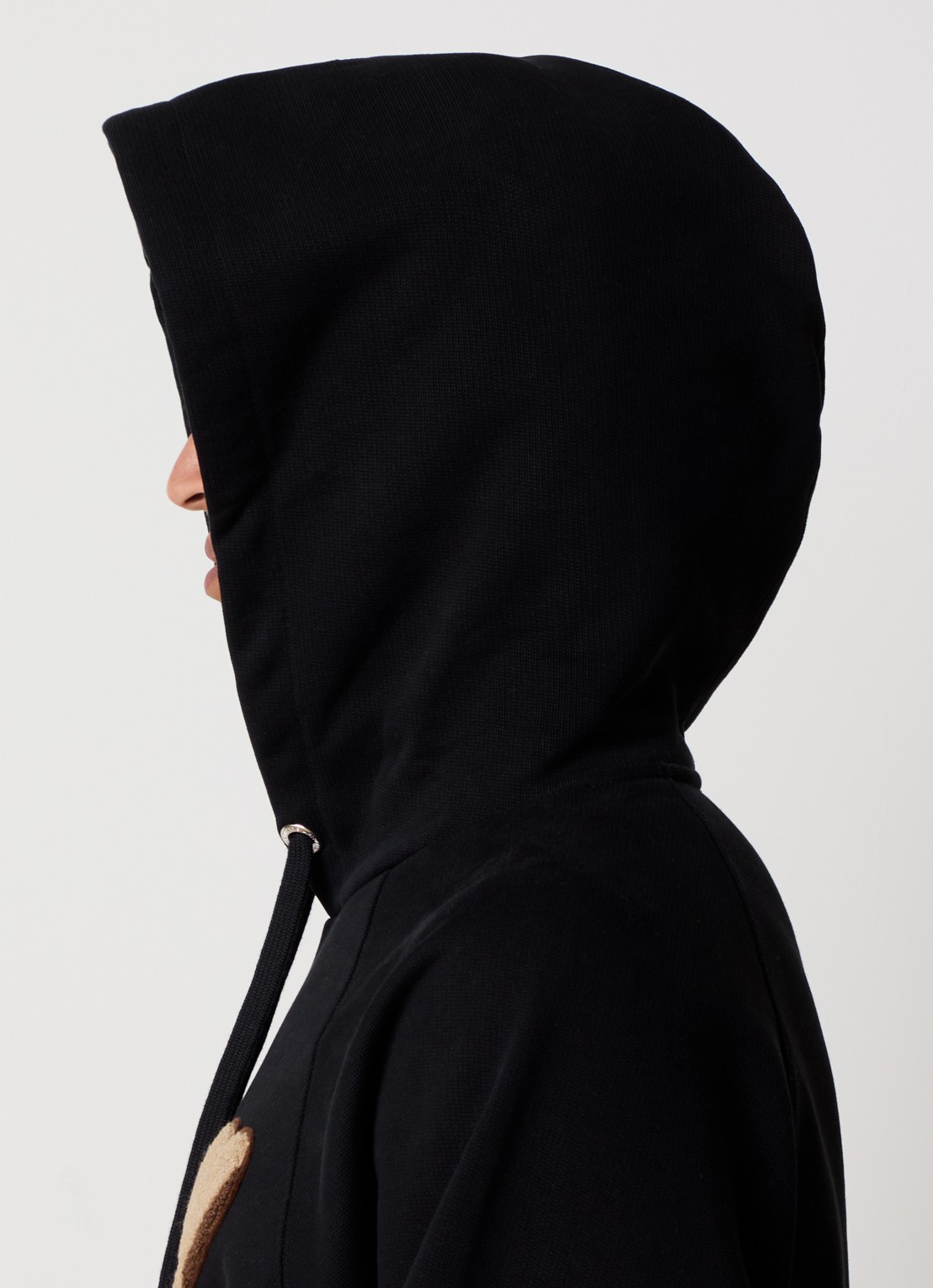 AMI Paris Hoodie met logo - detail 4 zwart