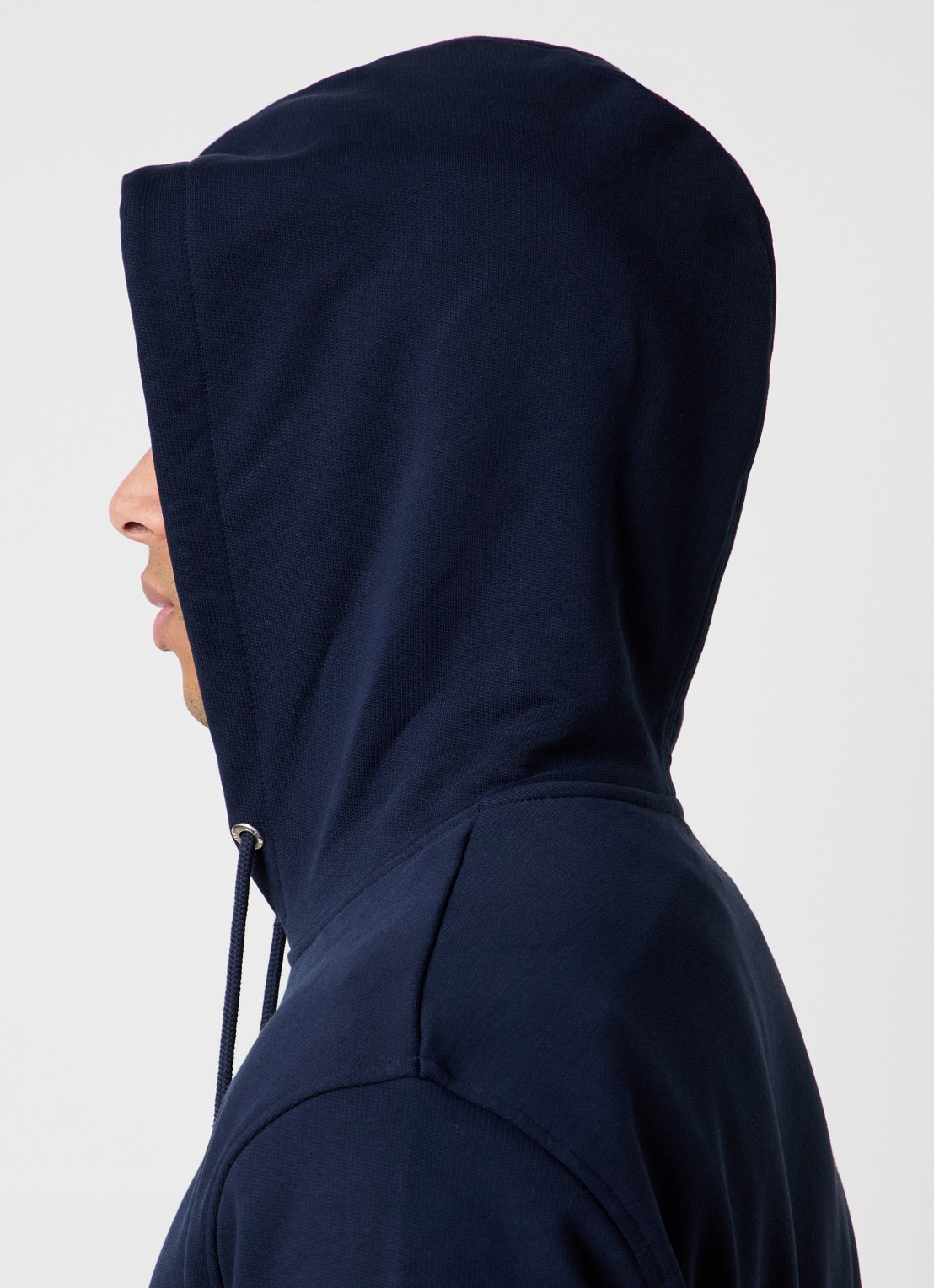 AMI Paris Hoodie met logo  - detail 5 donkerblauw