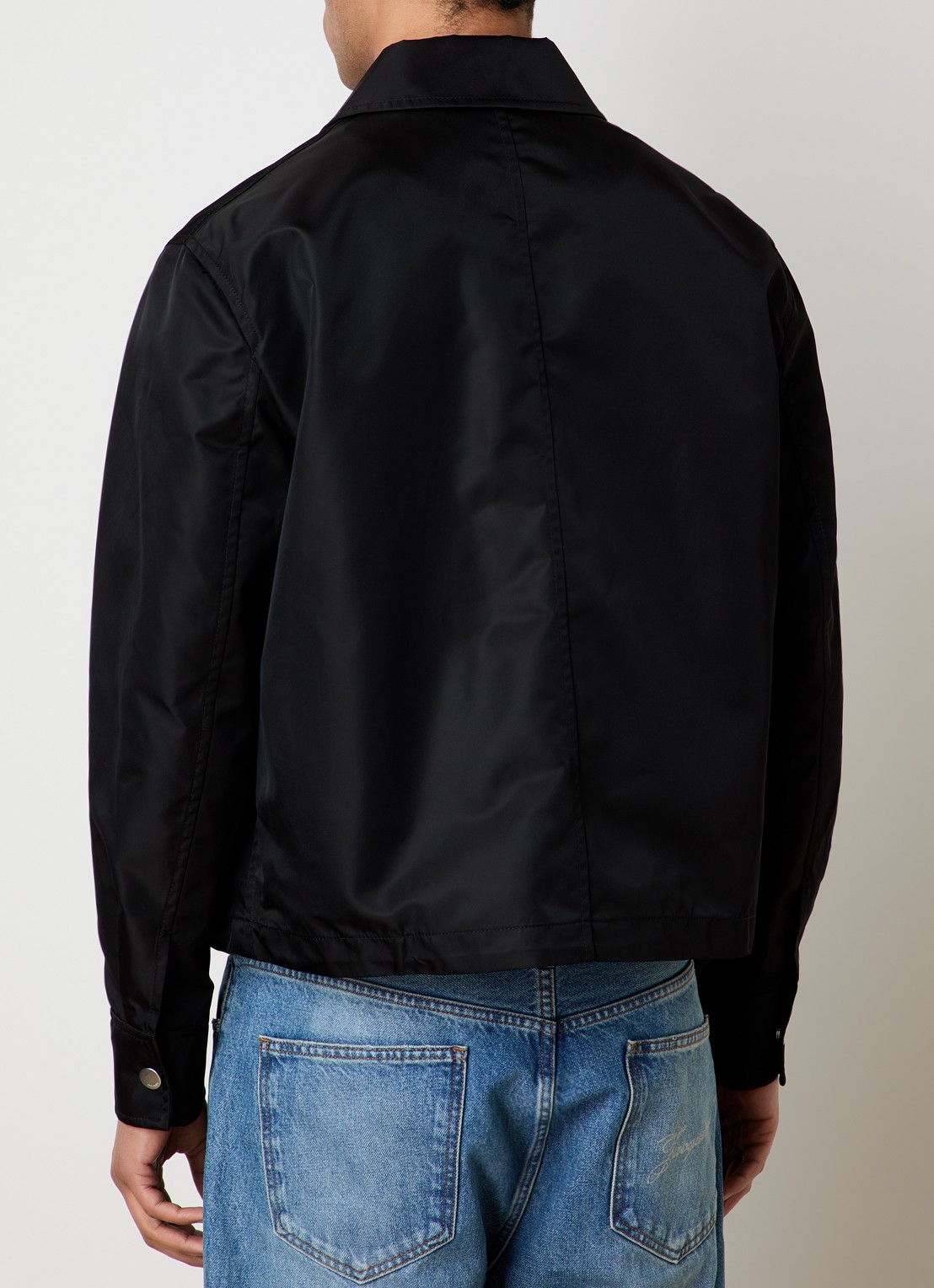 AMI Paris Jack met logo en steekzakken - achterkant 6 zwart