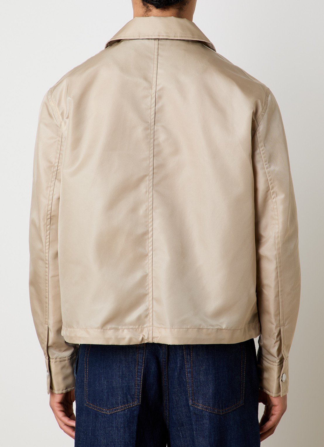 AMI Paris Jack met logo en steekzakken - achterkant 5 beige