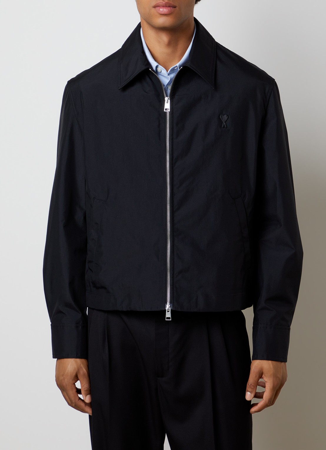 AMI Paris Jack met logo en steekzakken - detail 3 zwart